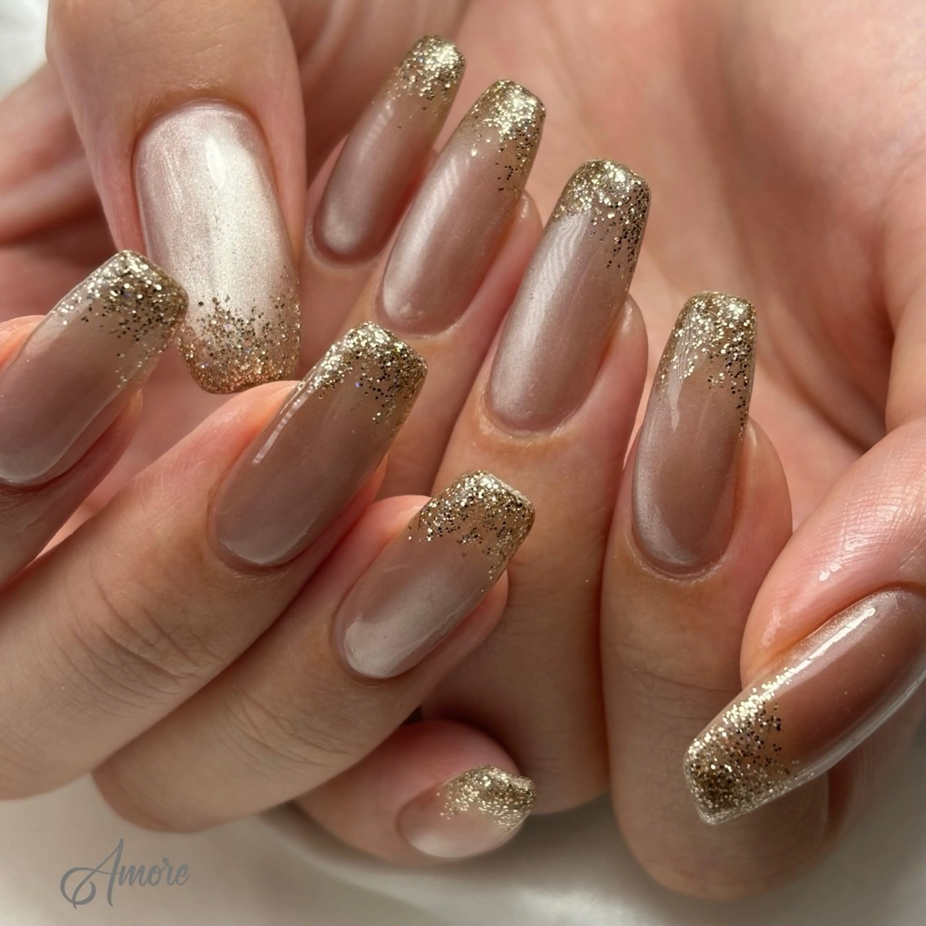 ネイル ジェルネイル キラキラネイル 韓国ネイル マグネットネイル パラジェル You kyehwaのネイルデザイン