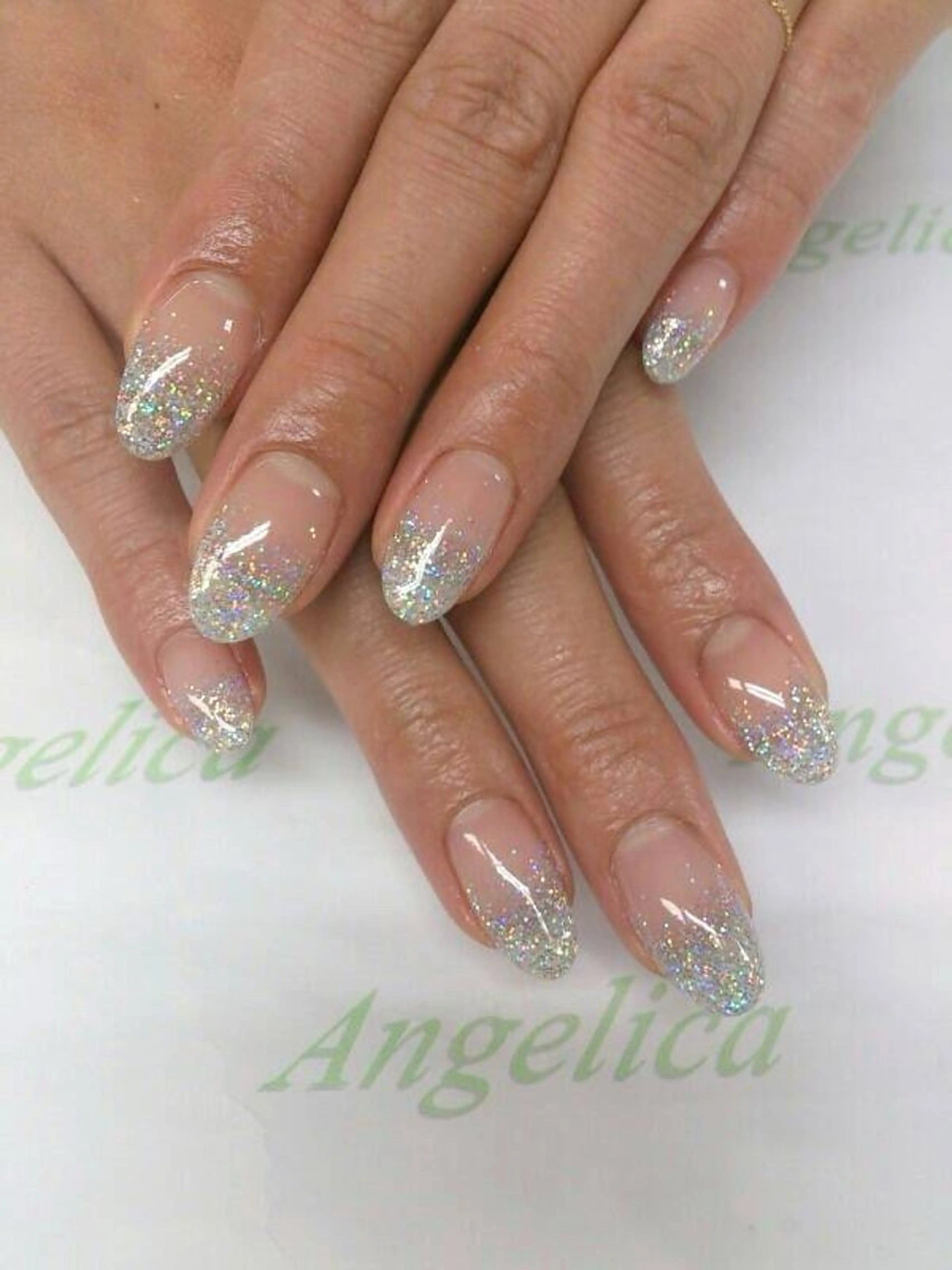 ラメグラデーションの写真