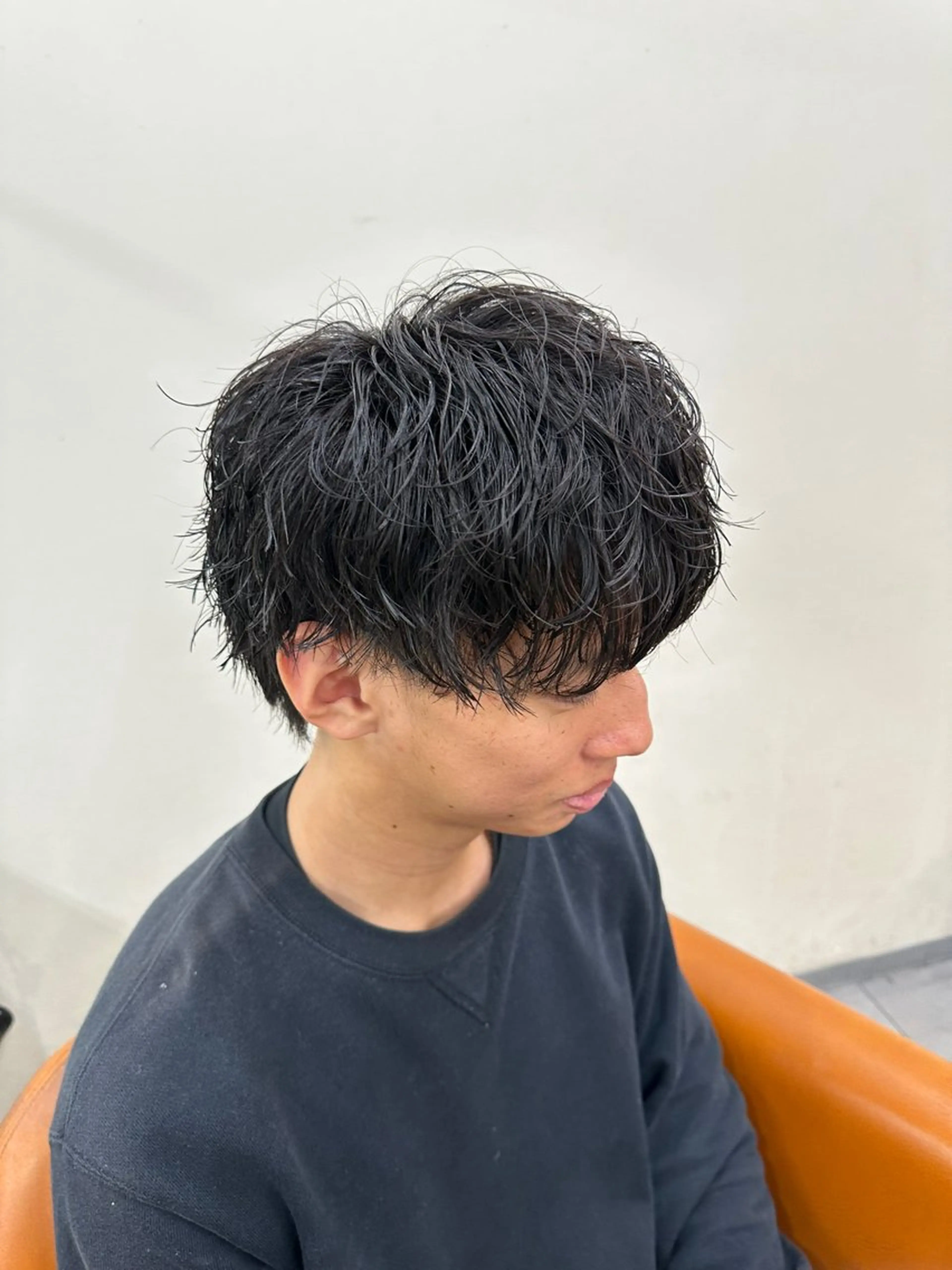 パーマ メンズ カット パーマ ニュアンス/シャドウ /韓国系/梅田茶屋町のヘアスタイル