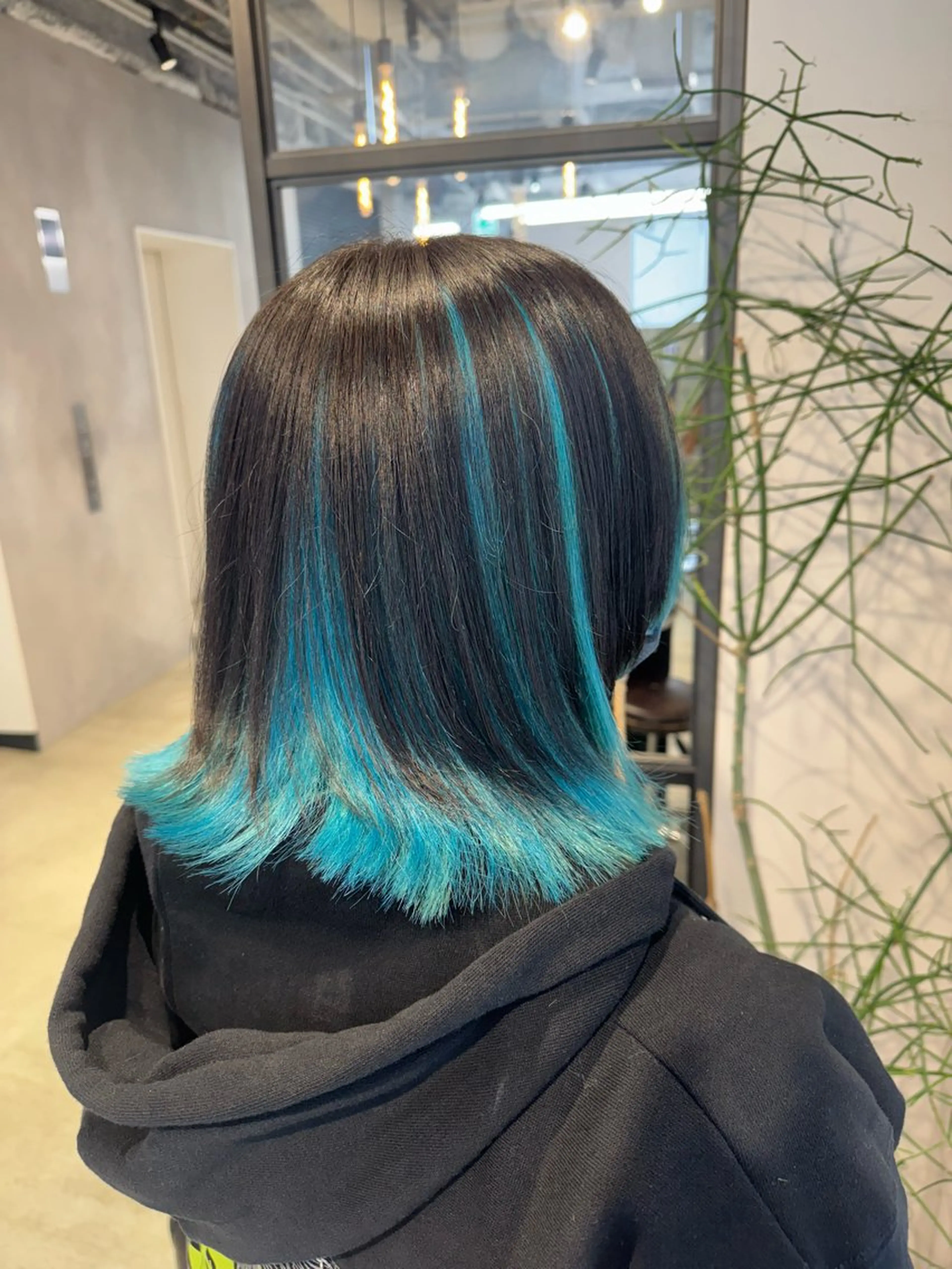 カラー アクアカラー ブルーカラー カット ヘアカラー トリートメント 透明感カラー✨艶髪 制作🌱山根あゆみのヘアスタイル