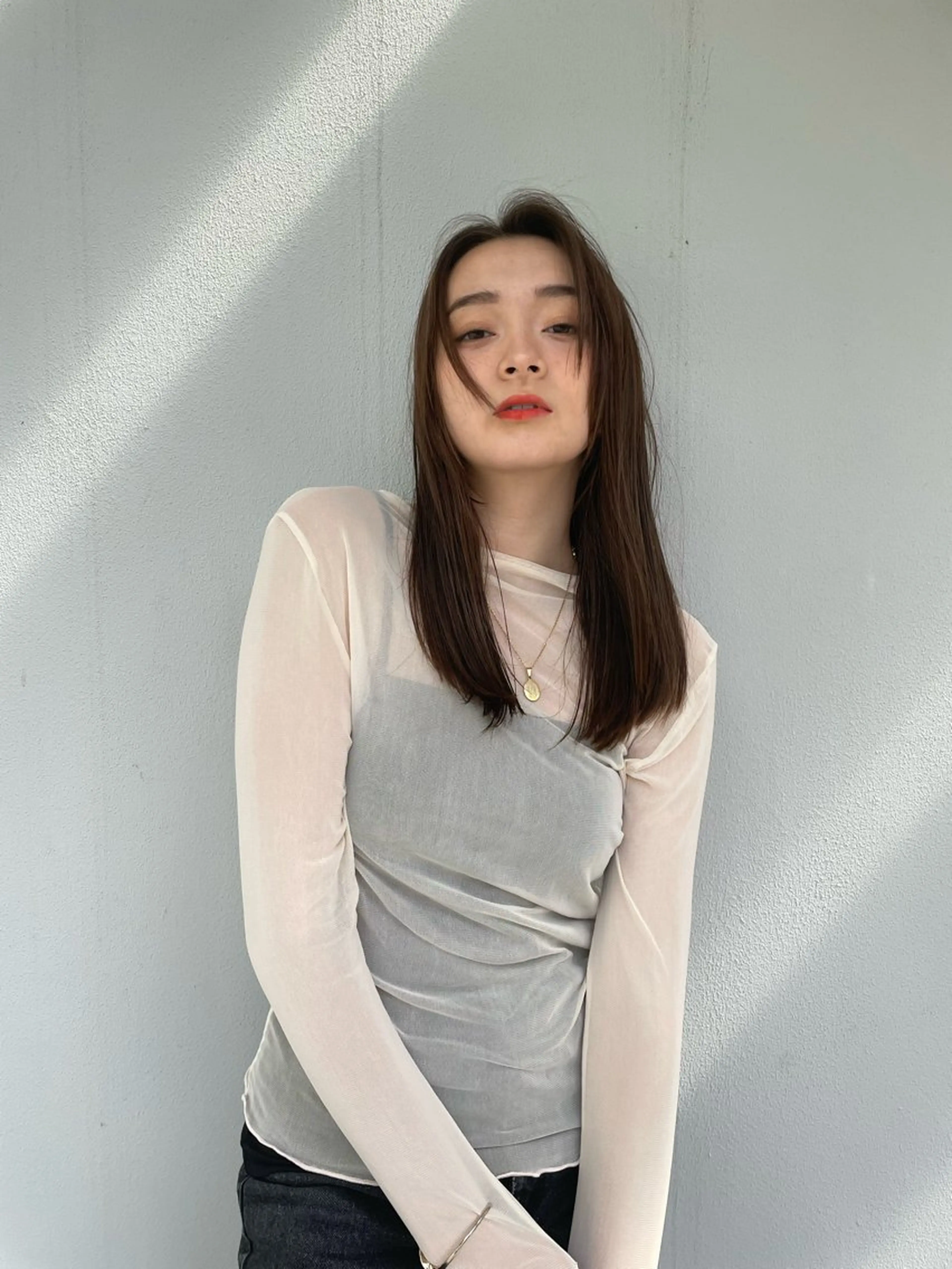 ロング カラー ブラウンカラー トリートメント レイヤーカット🎀 kanaのヘアスタイル