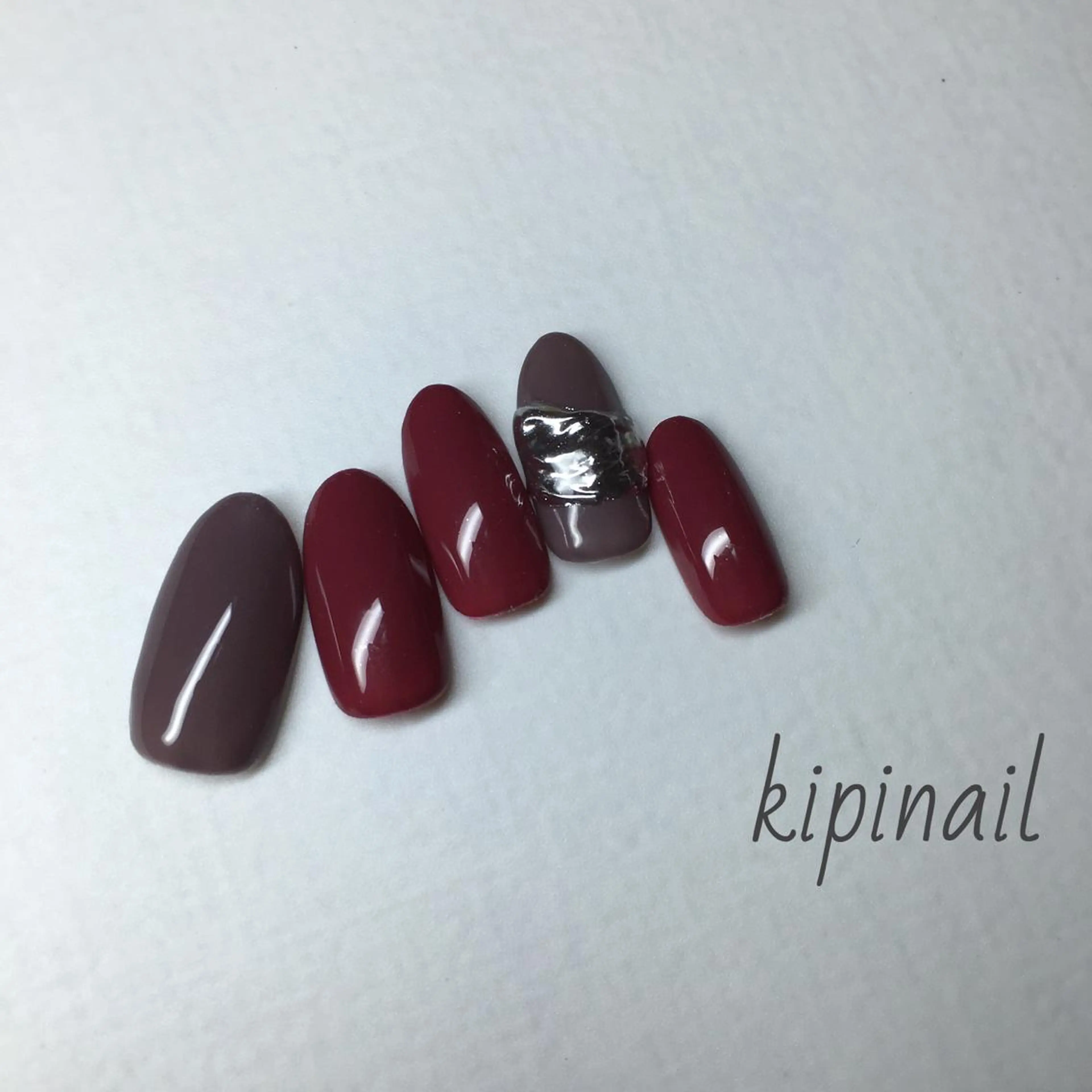 ネイル シルバー kipinail 川﨑えりかのネイルデザイン