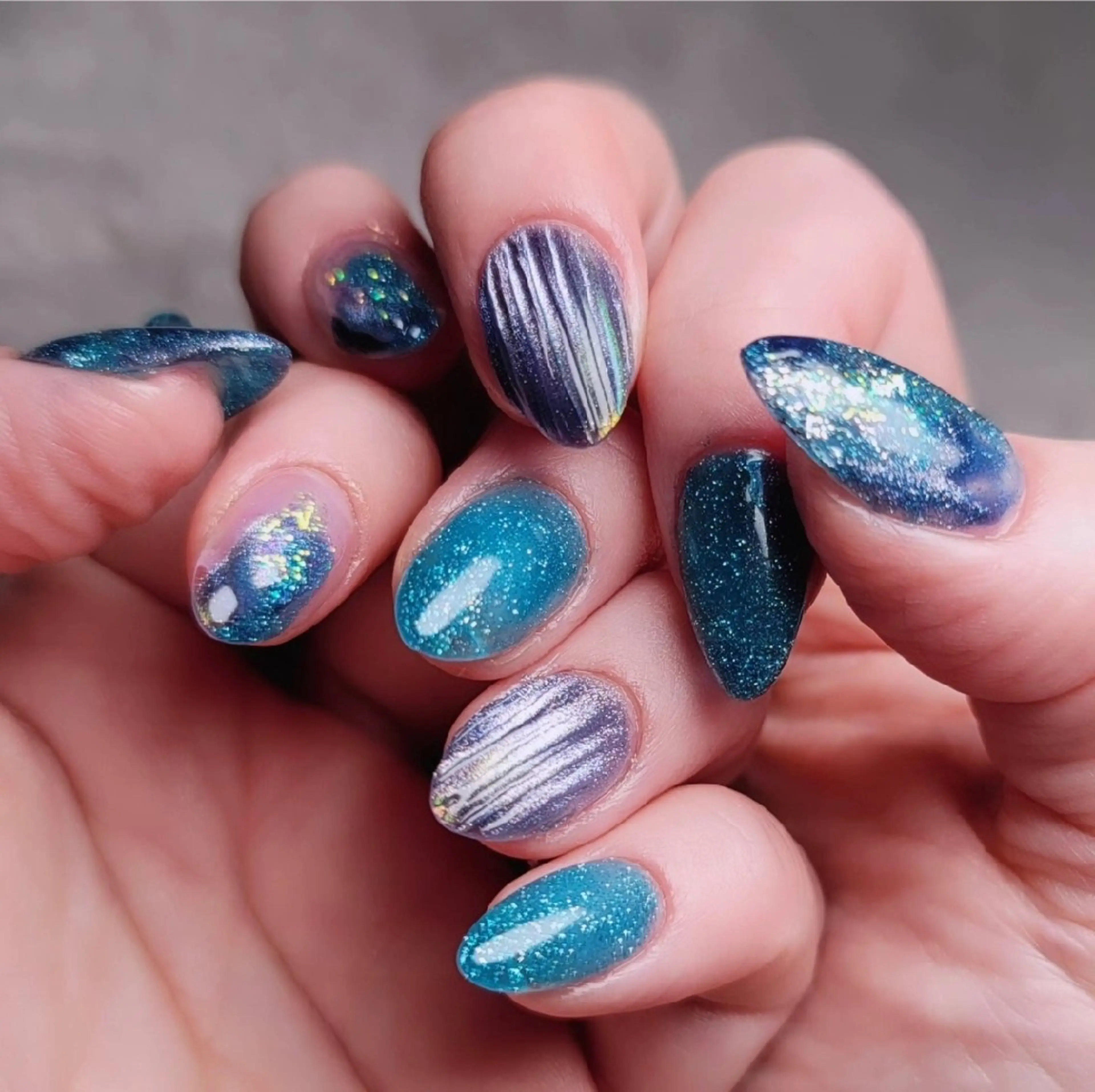 ネイル フラッシュネイル マグネットネイル Nao 練習モデル募集中のネイルデザイン