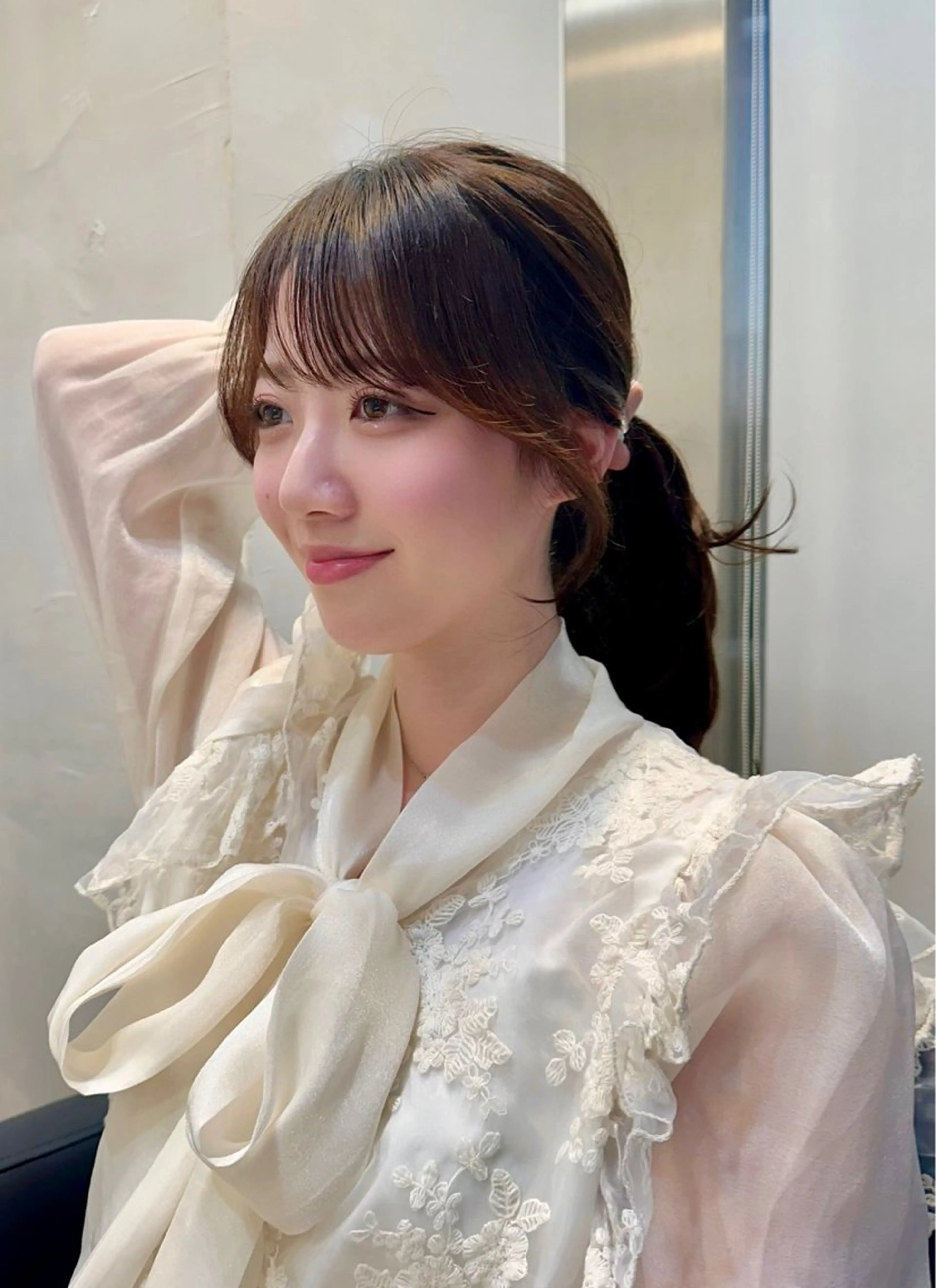 ロング カット レイヤー/顔周り 田山 穂波のヘアスタイル