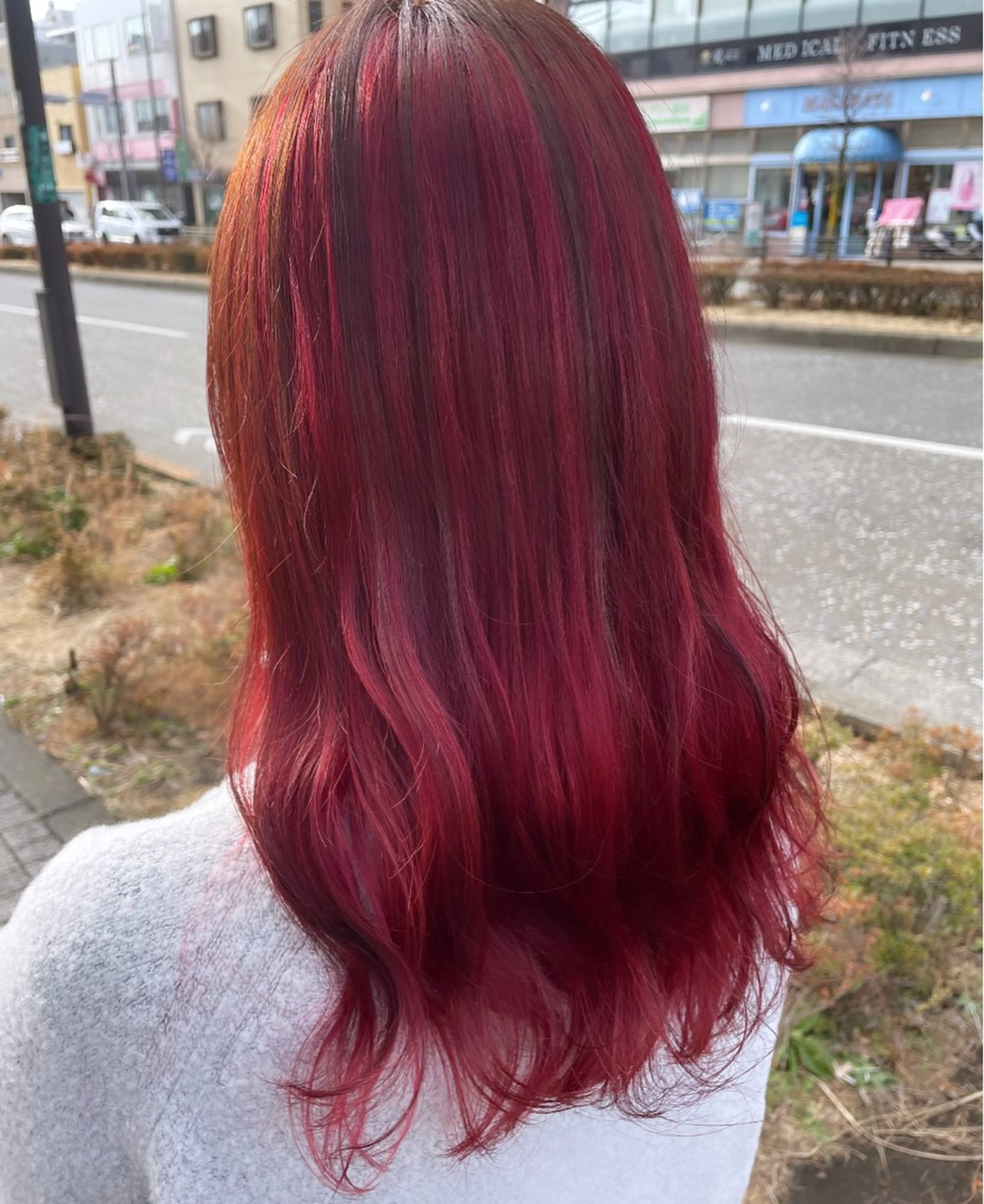 セミロング カラー ヘアカラー トリートメント 💞暖色カラー 💞risaのヘアスタイル