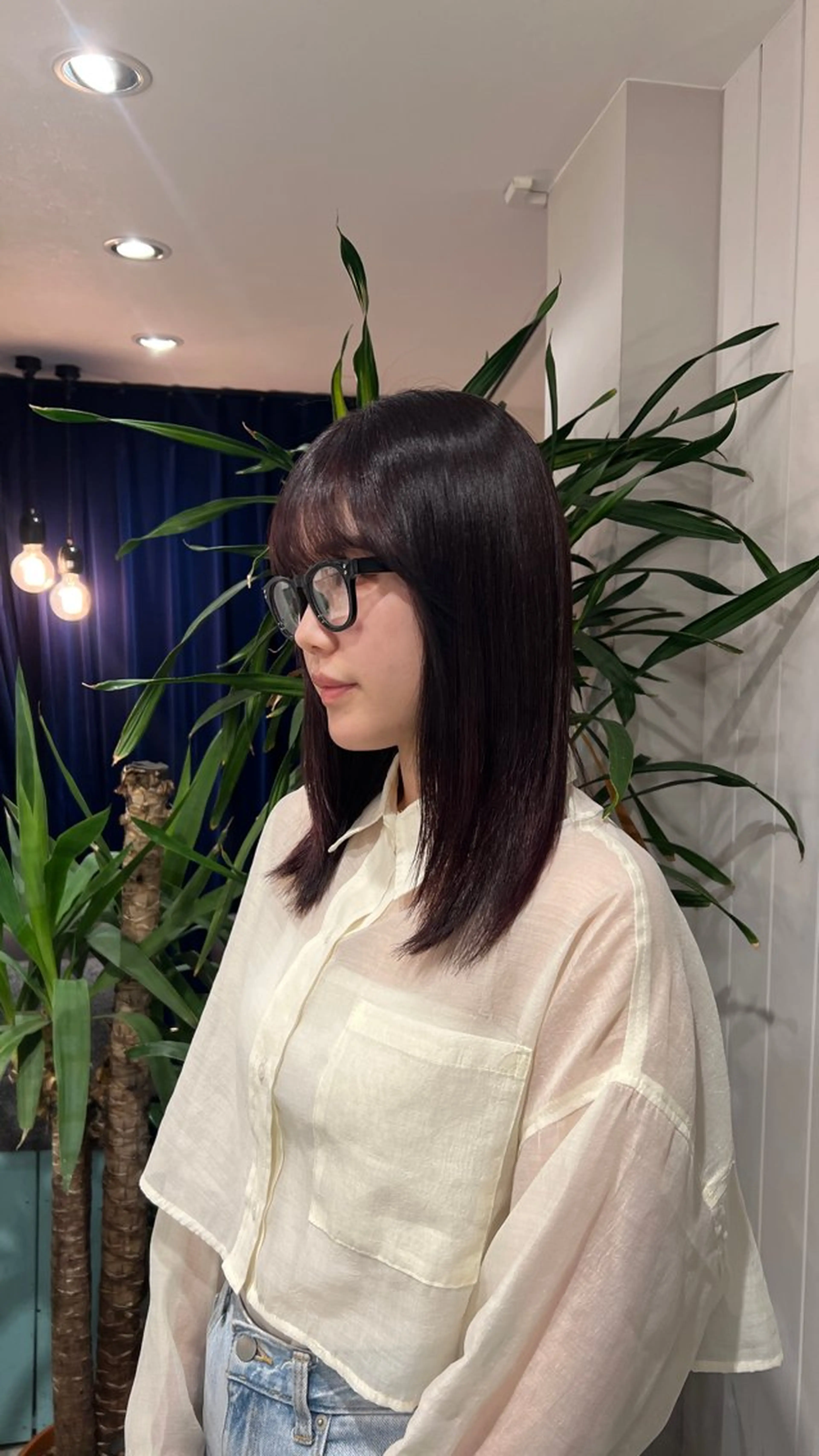 ミディアム り おのヘアスタイル