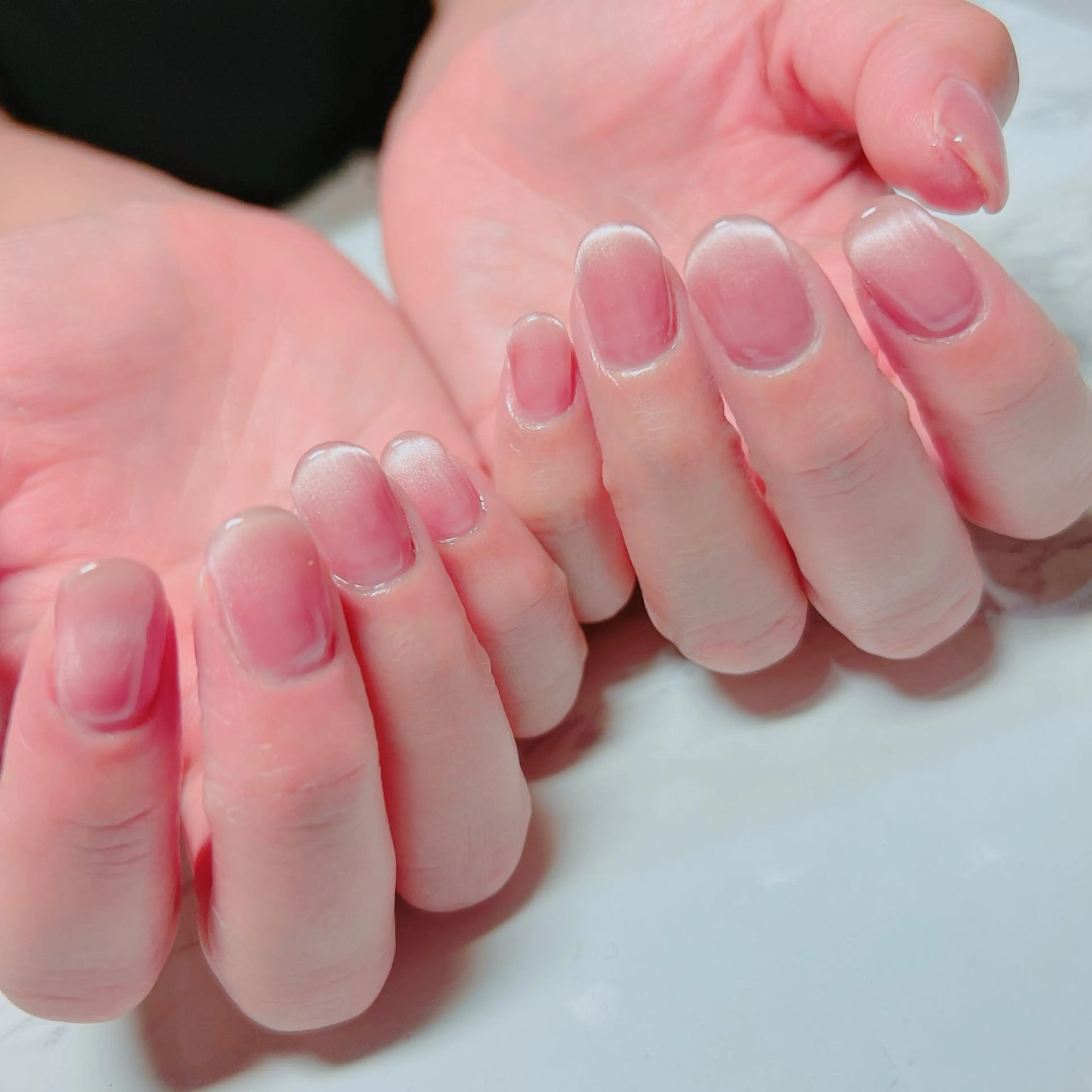 ネイル フレンチネイル マグネットネイル マグネットフレンチ ハンドネイル たきぐち みちこのネイルデザイン