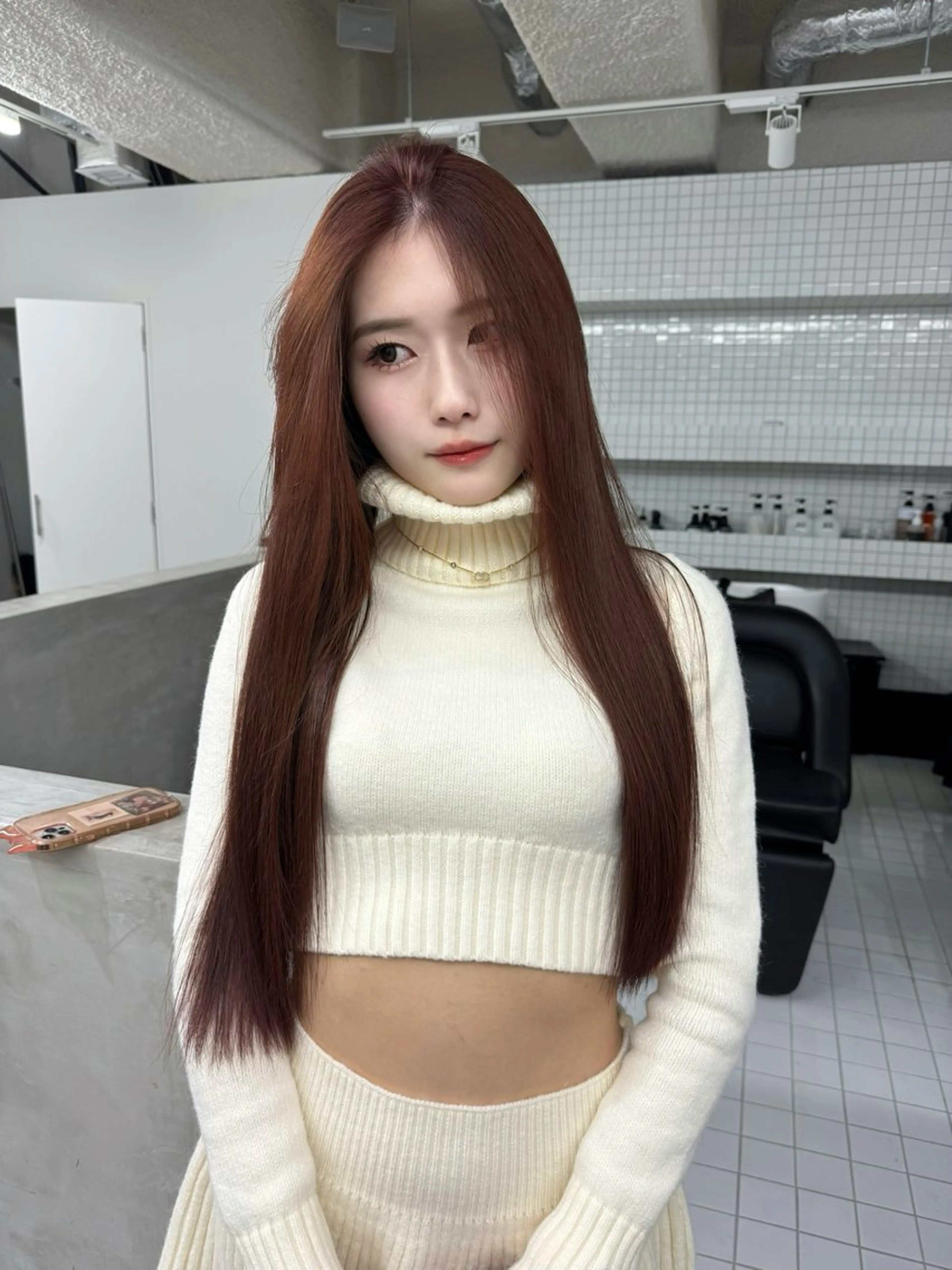 ロング カラー ハイトーン/ピンク カラー/めい🎀のヘアスタイル