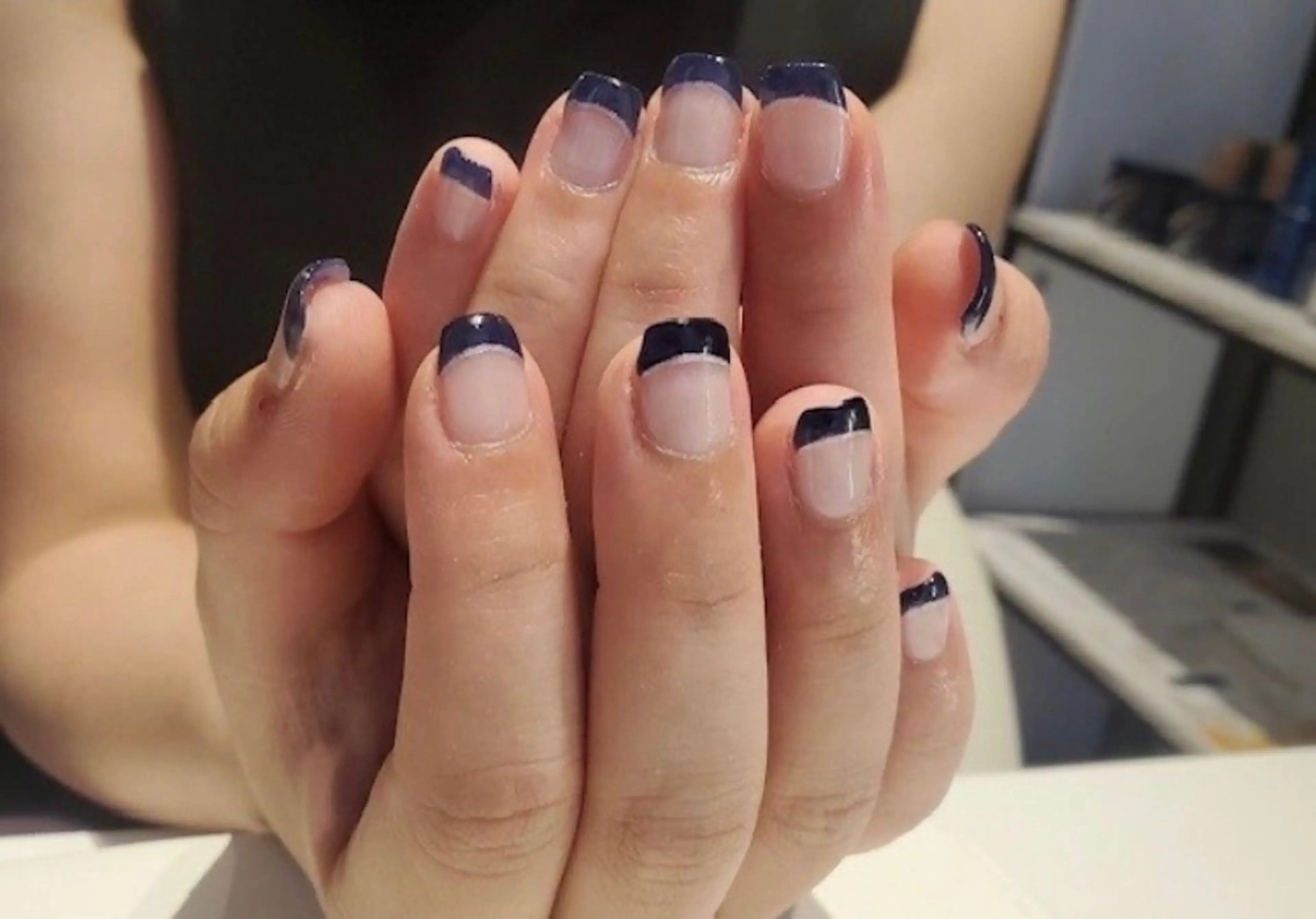 【期間限定】フレンチネイル ソフトジェルオフ無料の写真