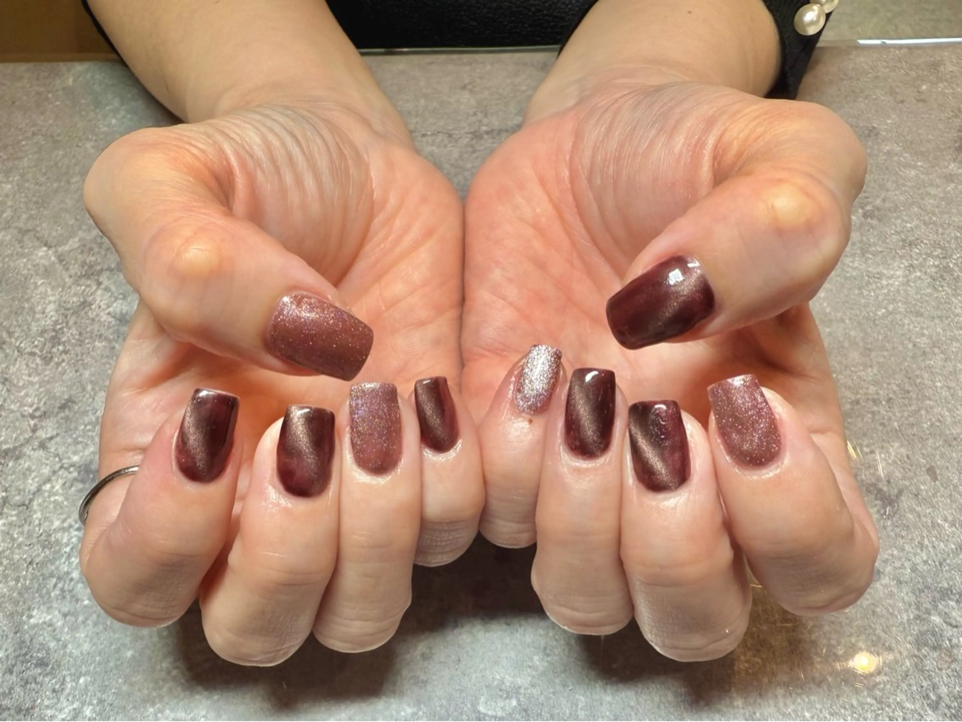 ネイル マグネットネイル ハンドネイル Can I Dressy天五🍒のネイルデザイン