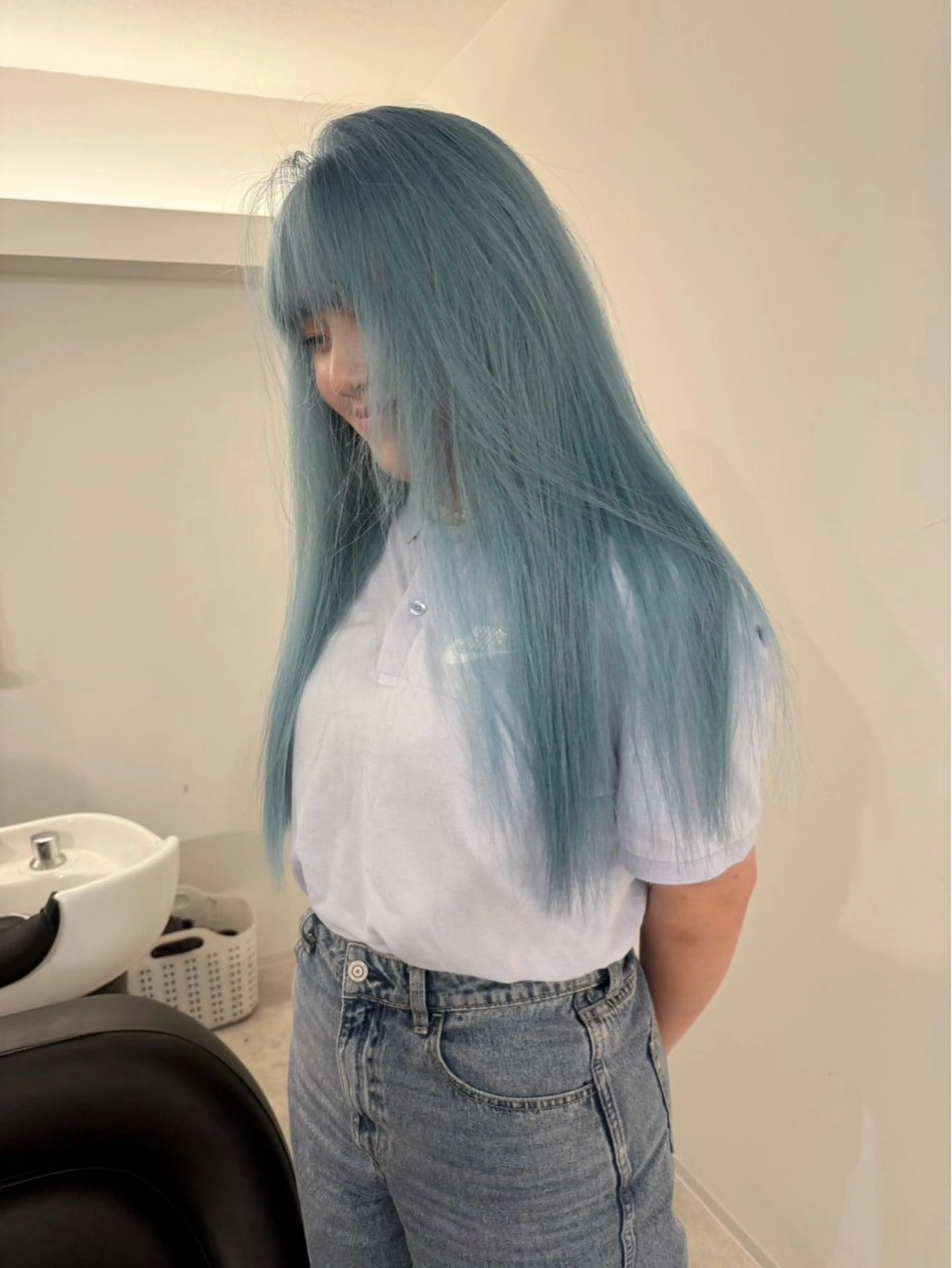 ロング カラー ヘアカラー SEINA️️/烏丸 ブリーチ/ハイトーンのヘアスタイル