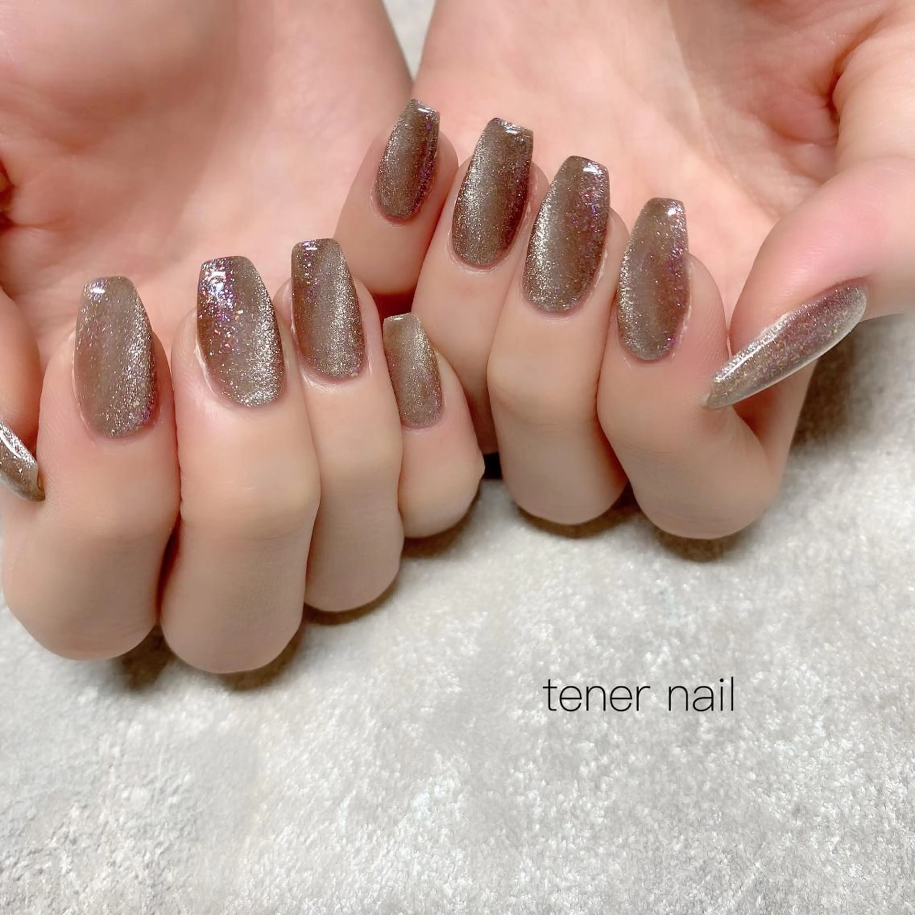 ネイル マグネットネイル マグネットワンカラー ワンカラーネイル テネルネイル tener nailのネイルデザイン