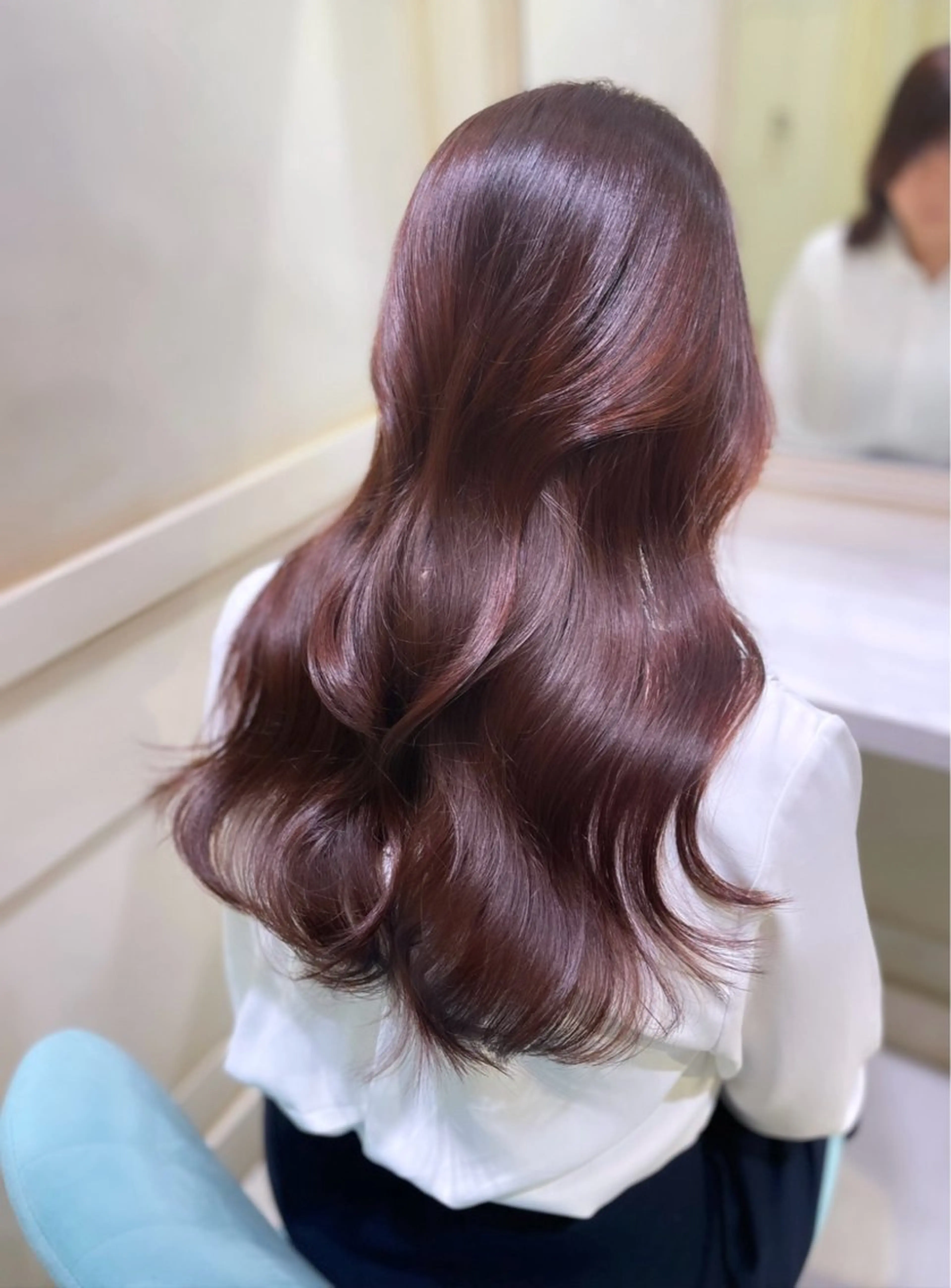 【平日限定🌟】透明感カラー🌸+ 内部補修トリートメント付き!! #韓国 #髪質改善 #透明感カラーの写真