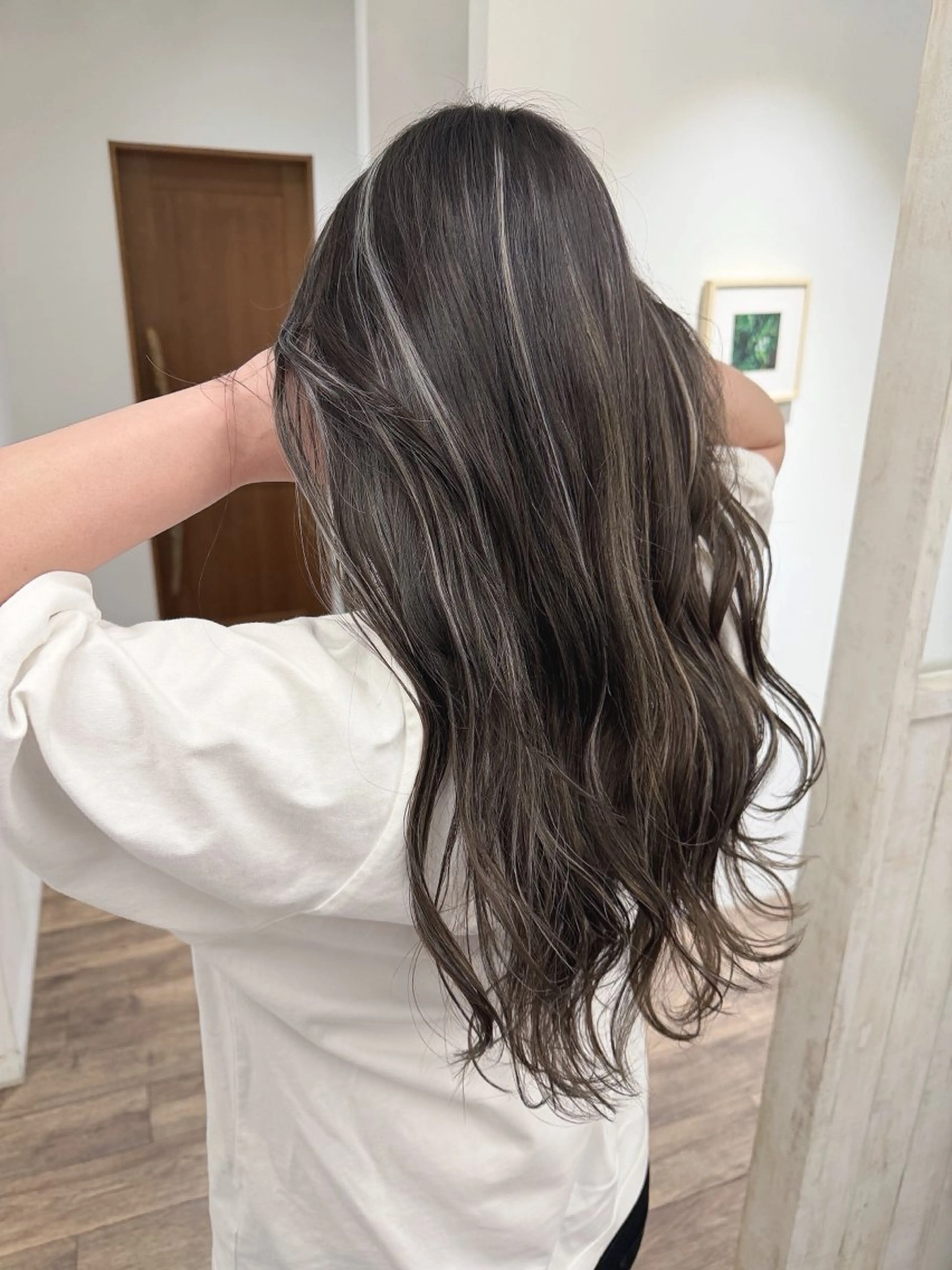 ロング カラー ヘアカラー トリートメント ハイライト⭐️上野 高広のヘアスタイル