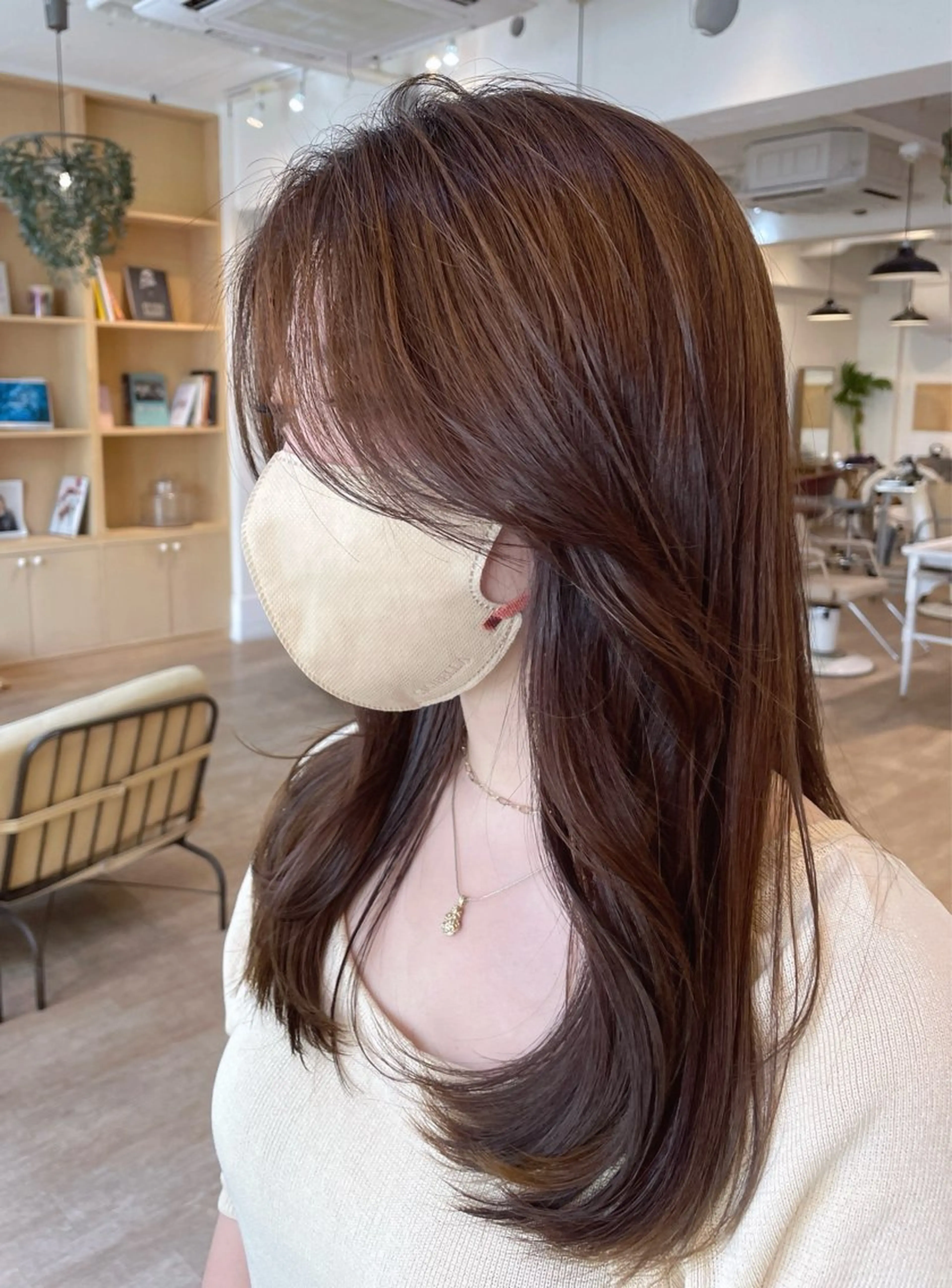 セミロング カラー カット ヘアカラー トリートメント 髪質改善/似合わせ レイヤー/AYUMUのヘアスタイル