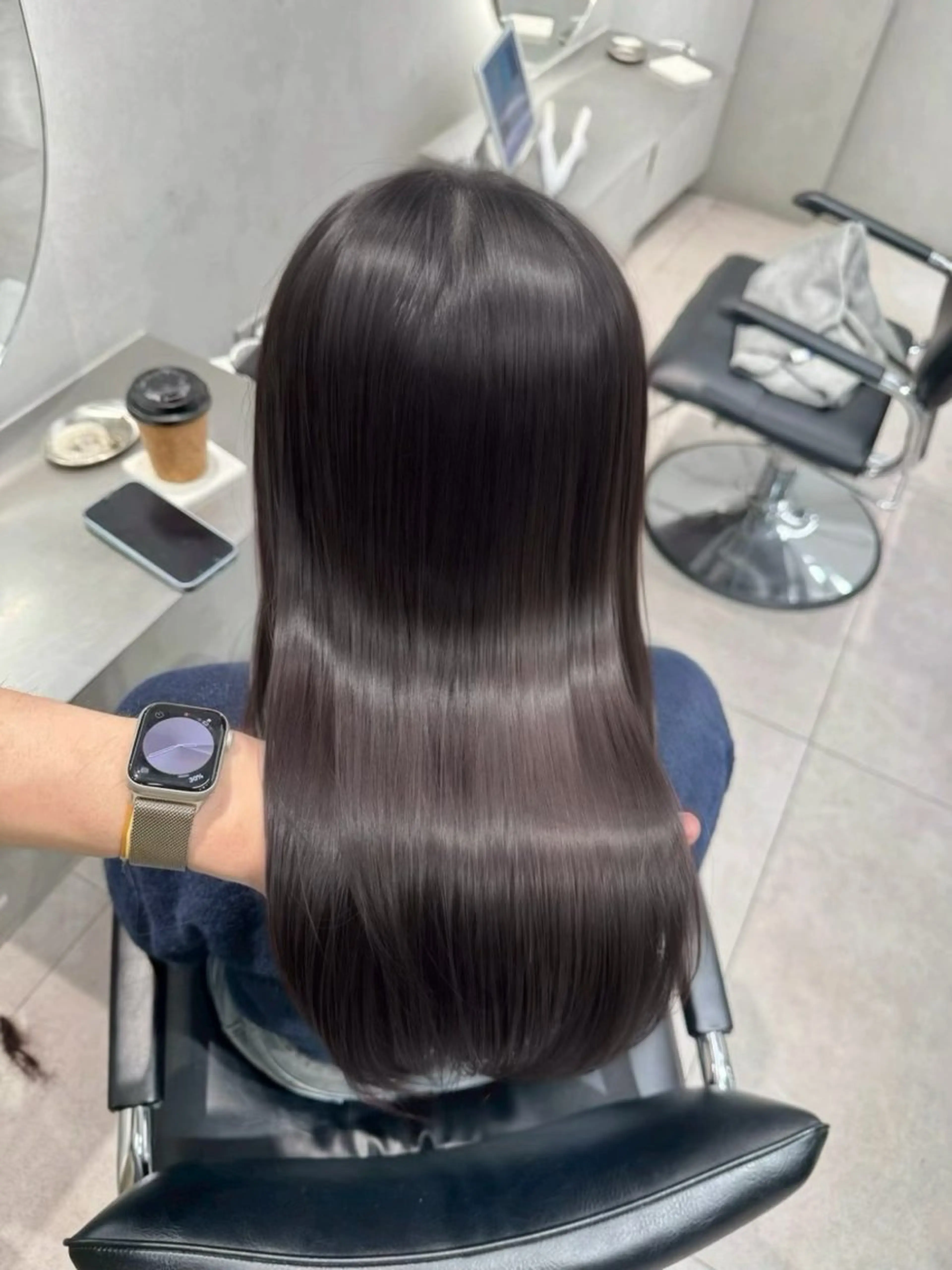 ミディアム ヘアカラー 中村 晴矢のヘアスタイル