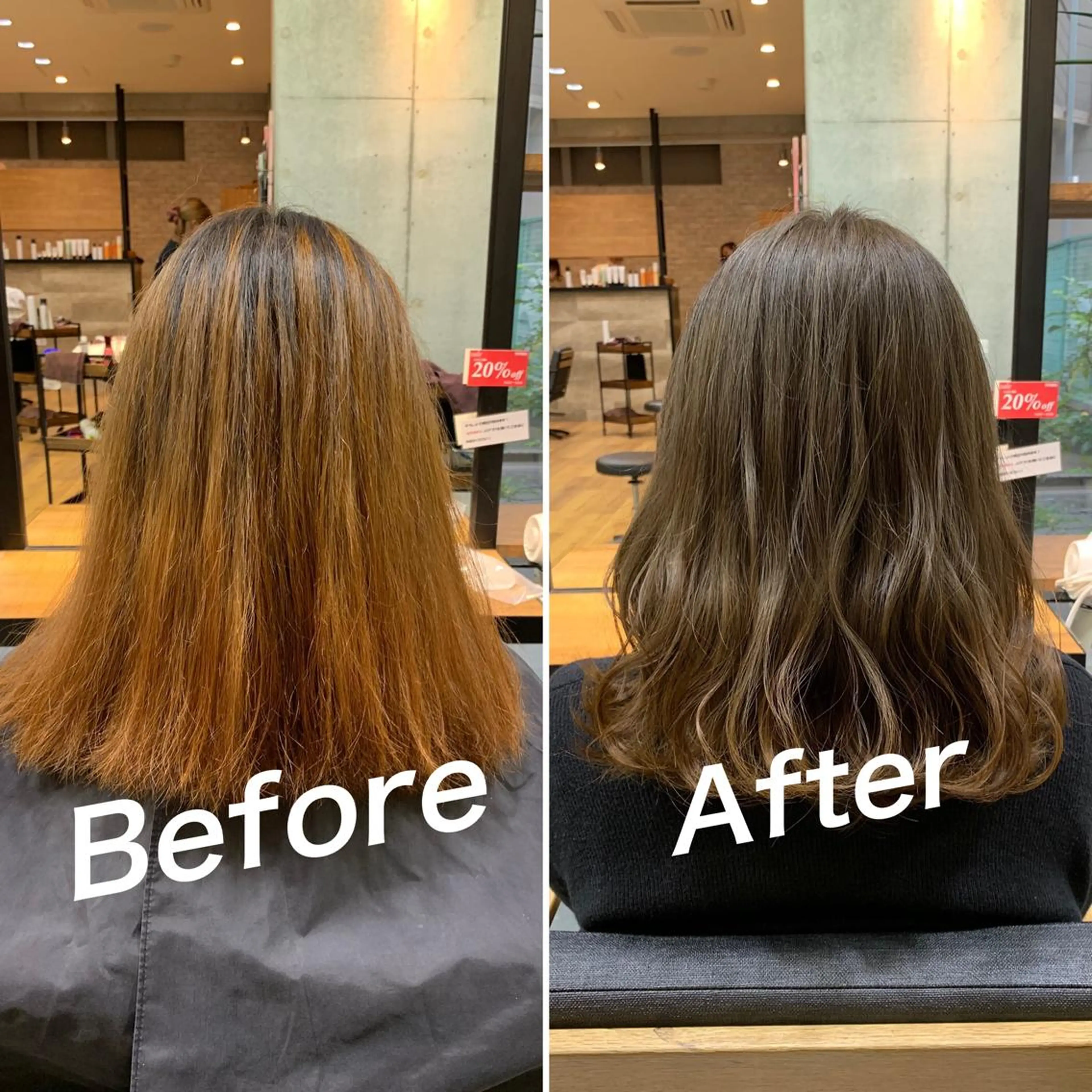 ミディアム カット ヘアカラー 佐瀬竜矢PRIMAL /portのヘアスタイル