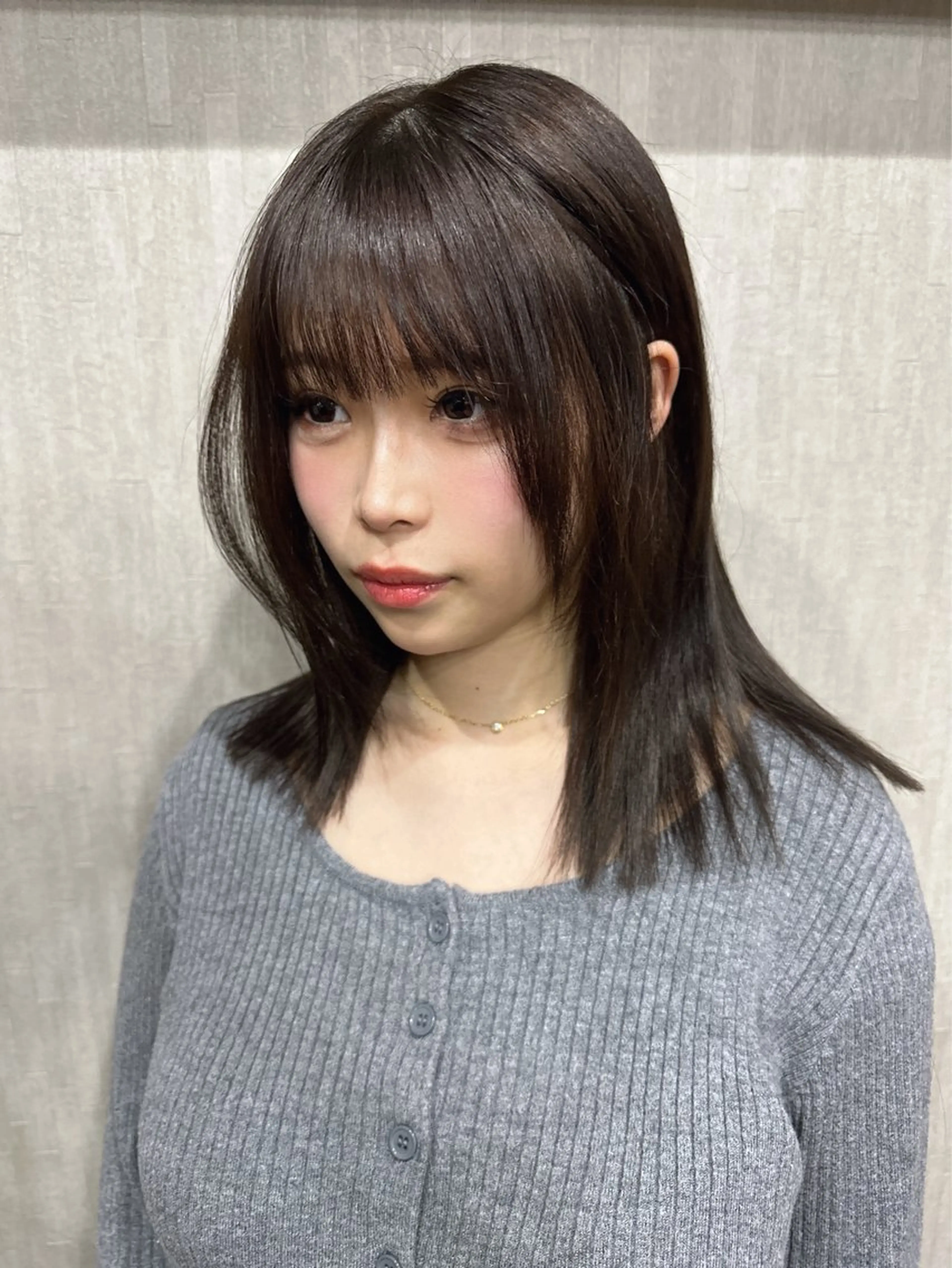セミロング 【髪質改善】 梅田　聡のヘアスタイル