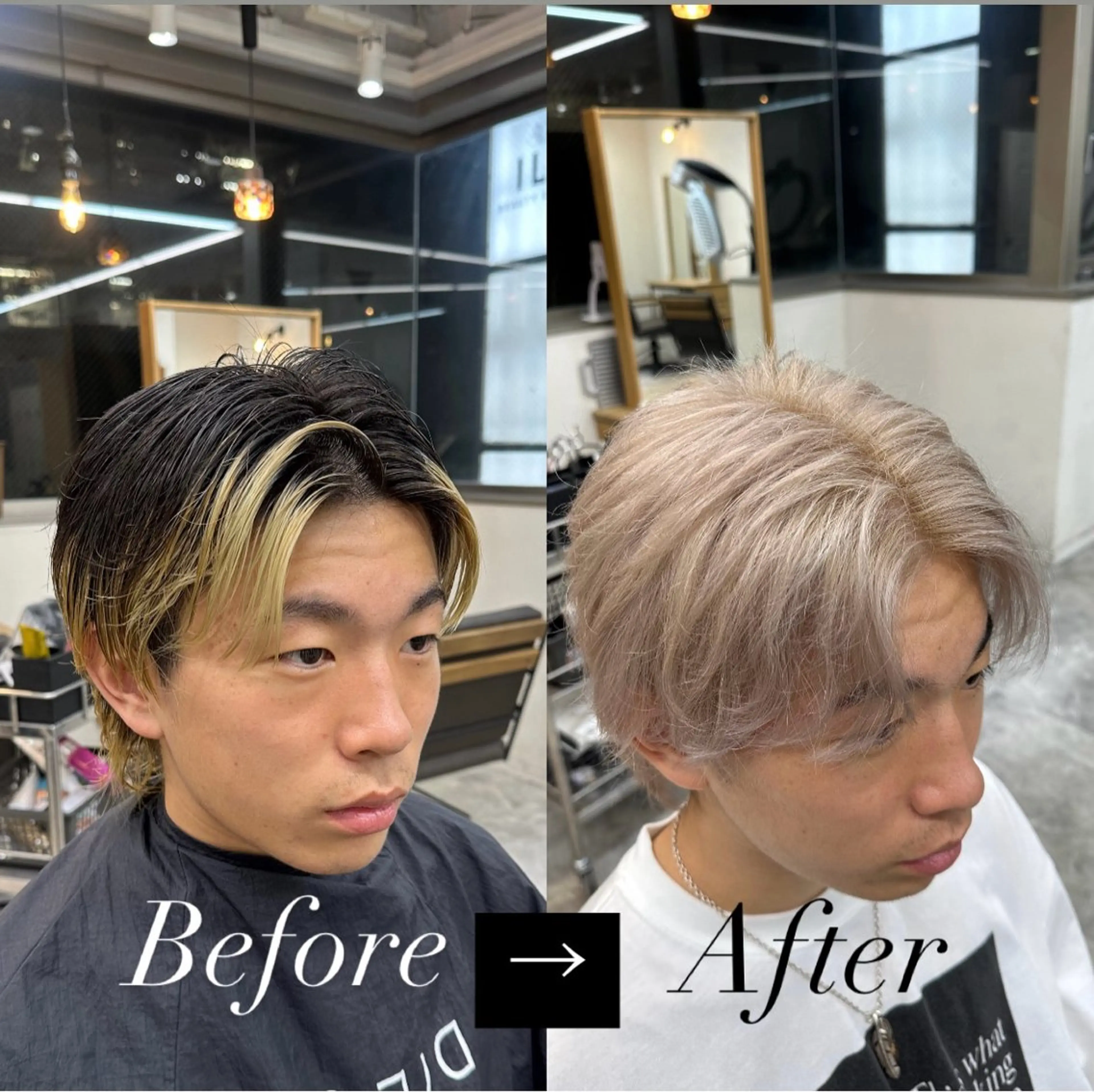 ショート カラー メンズ ヘアカラー DIECE所属・メンズ特化 ⚡️ナツキ⚡️のヘアスタイル