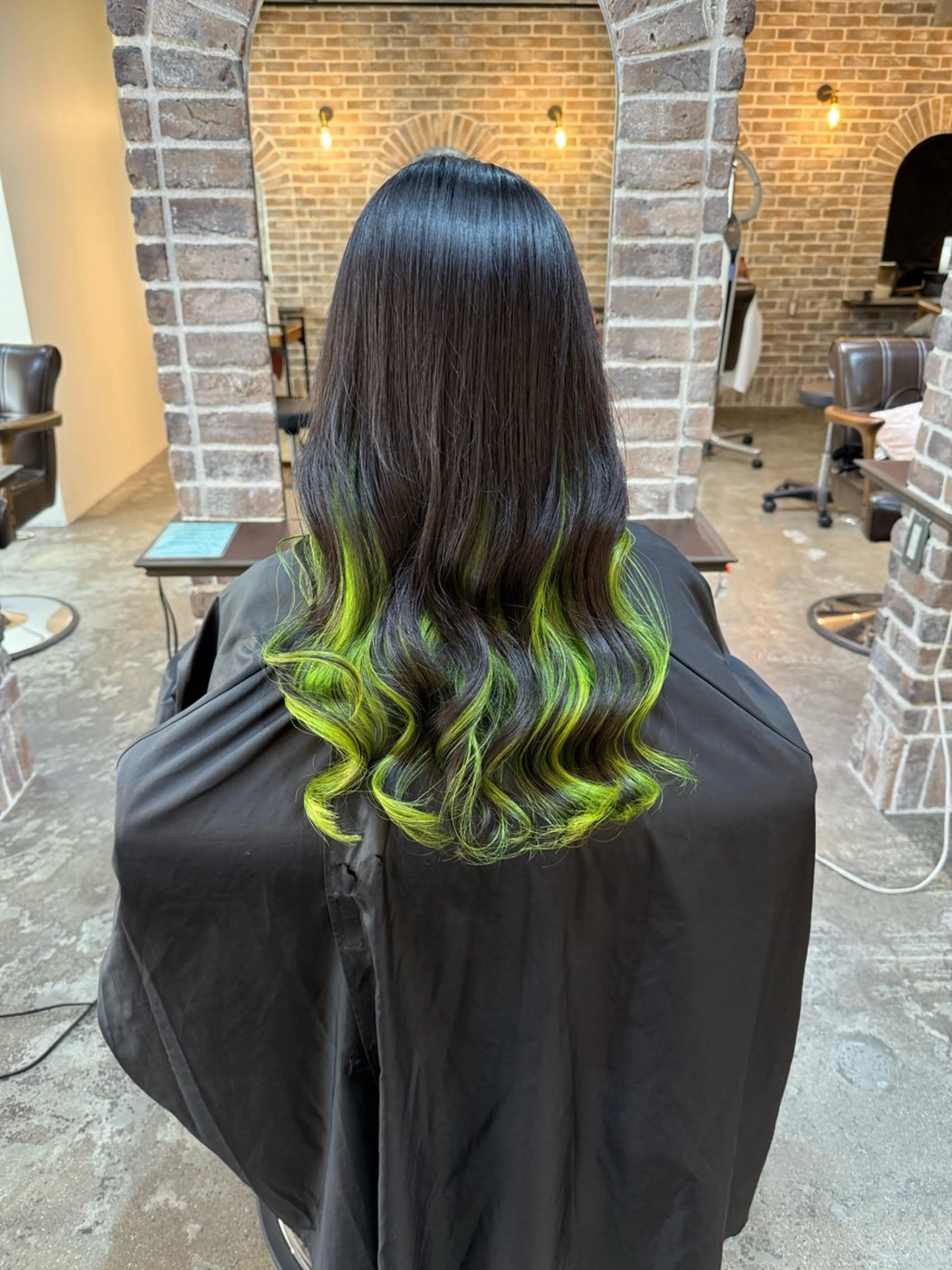 ロング カラー 黒髪 ブリーチ インナーカラー カット ヘアカラー トリートメント ACROあべの店所属・艶カラー/インナー /グラデ/大西小百合のヘアスタイル