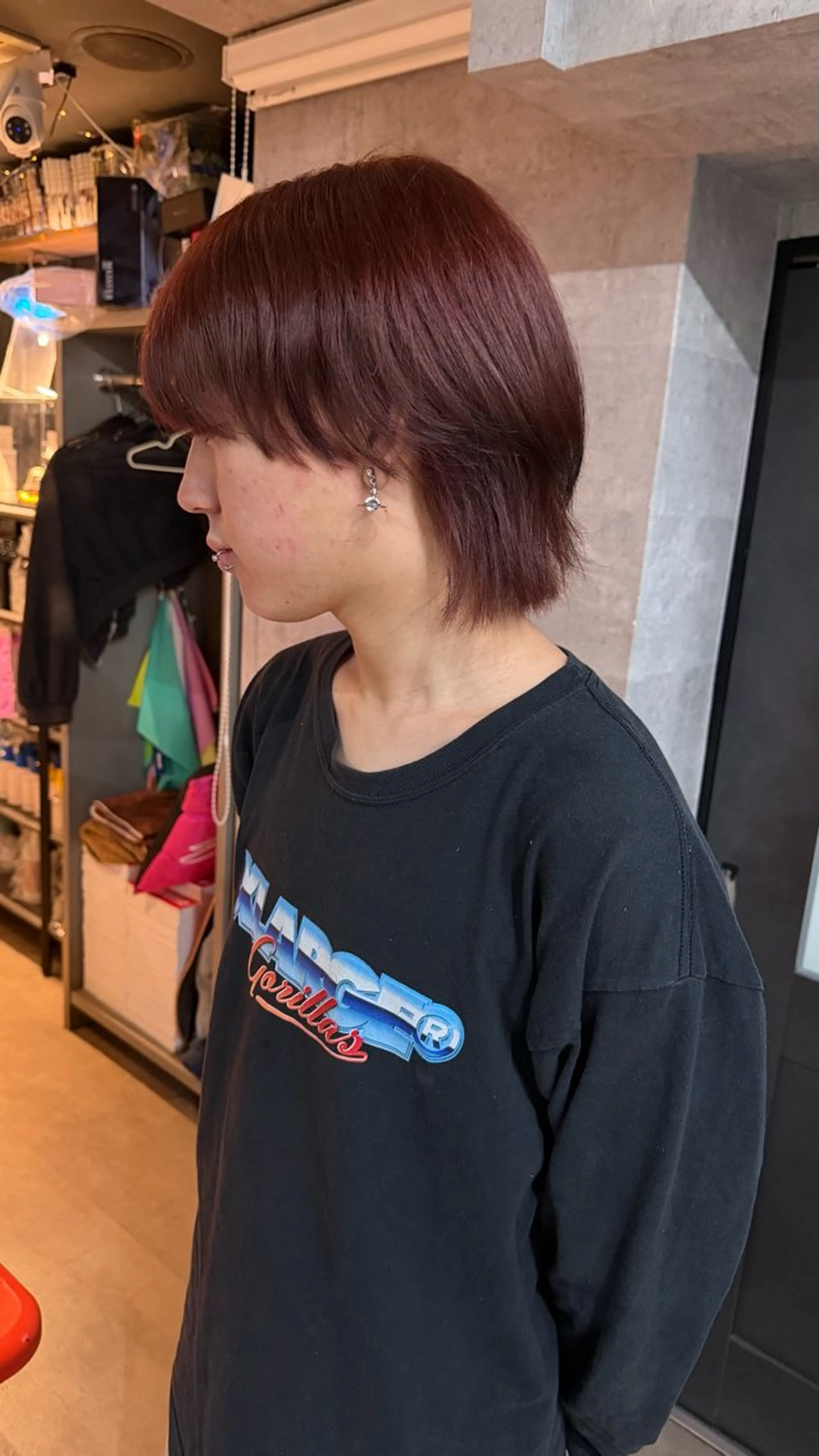 メンズ ヘアカラー 渡里 優菜のヘアスタイル