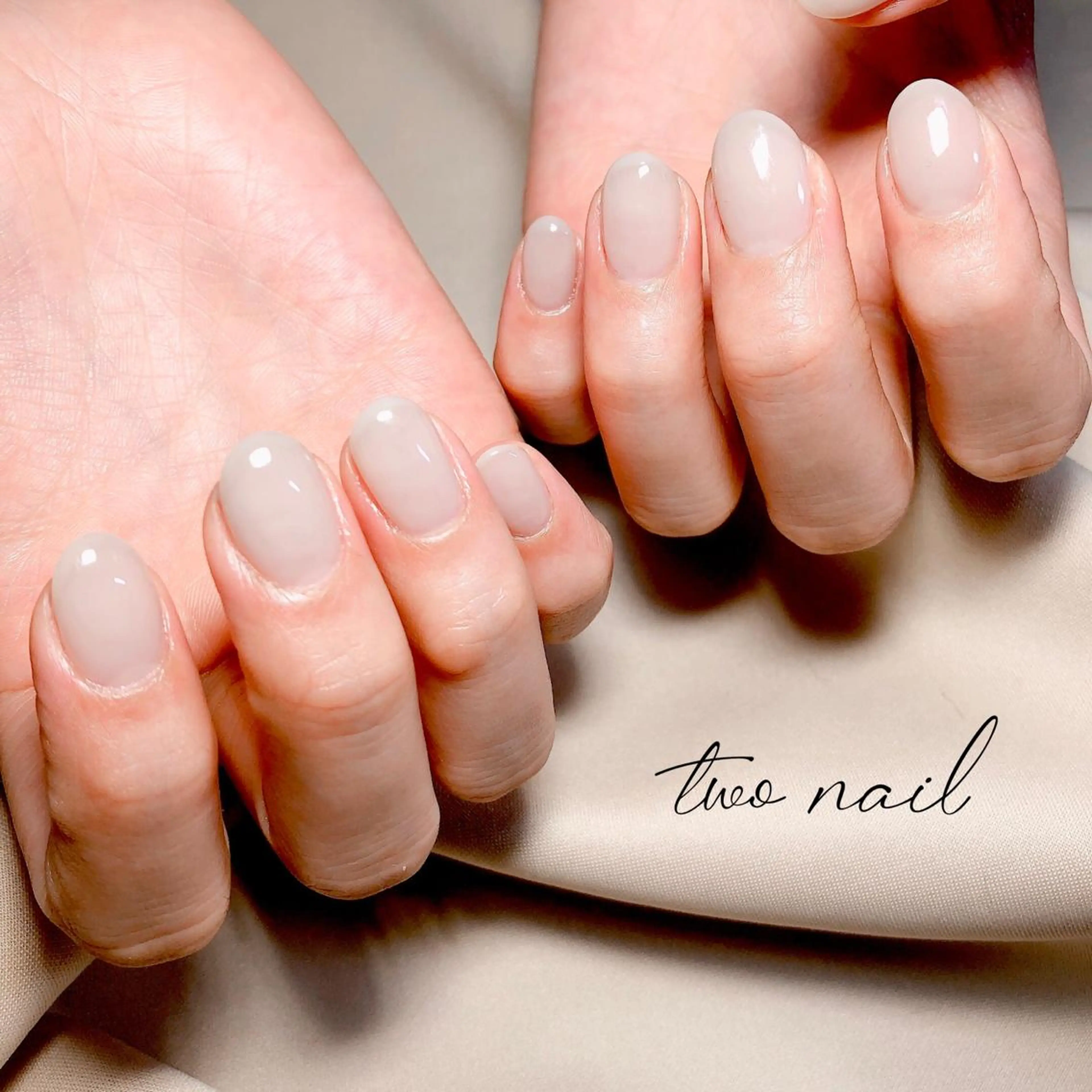 ネイル アートネイル フットネイル ハート ニュアンスネイル ホワイト ハンドネイル two nailのネイルデザイン