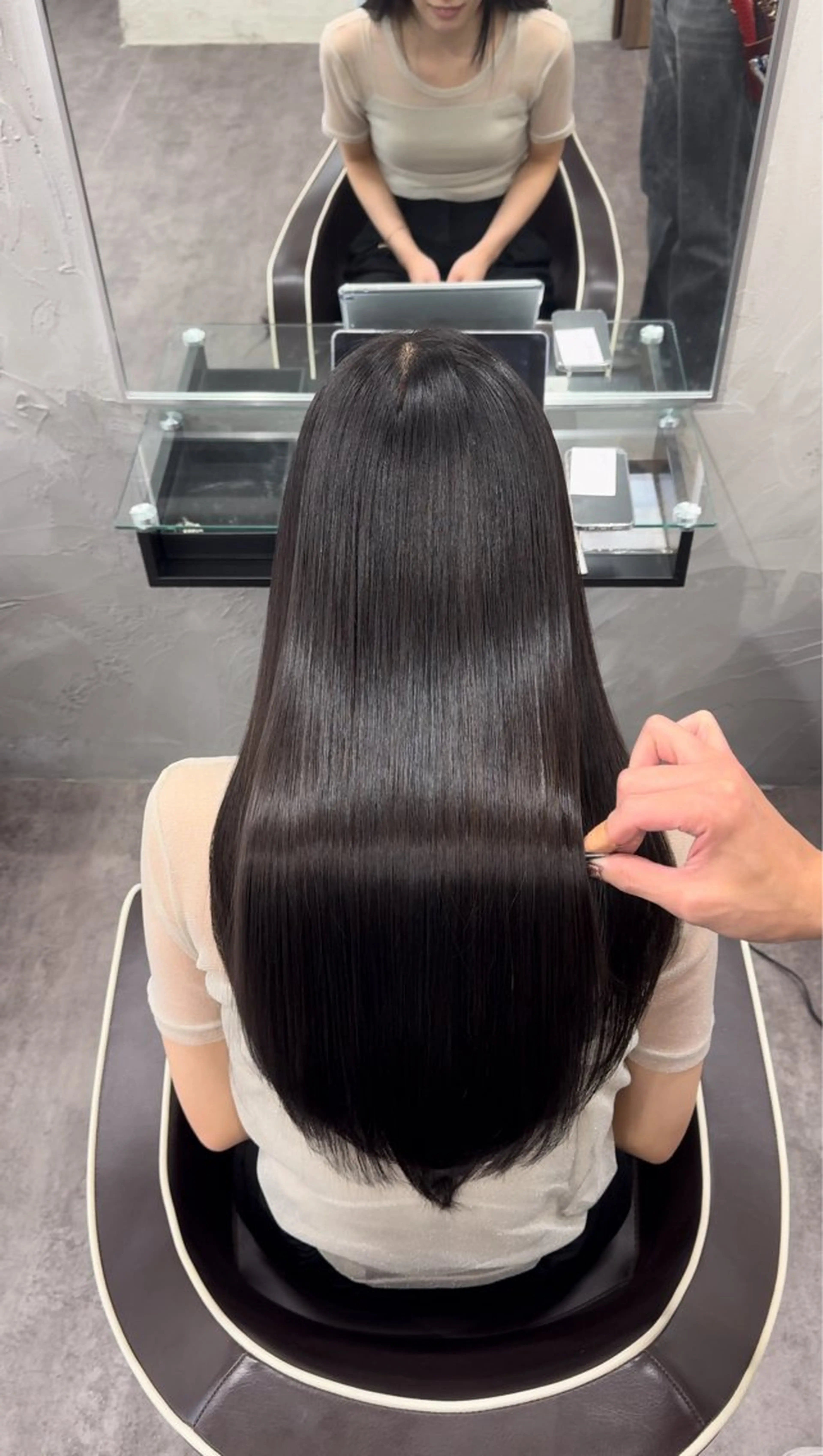 ロング カラー 髪質改善 ロング トリートメント デザイン/美髪カラー 艶職人/福井SHUNのヘアスタイル