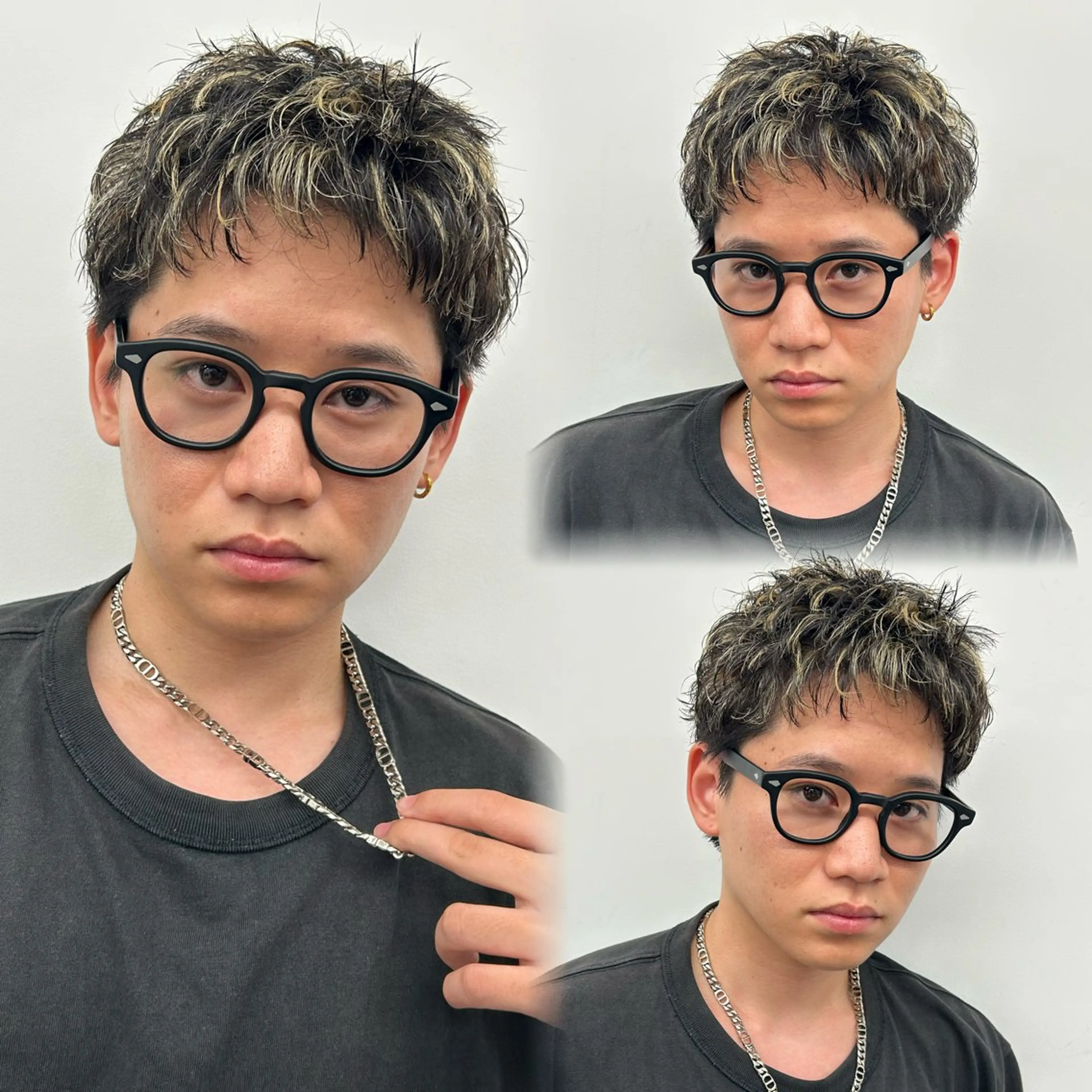 カラー パーマ メンズ 安達 脩人のヘアスタイル