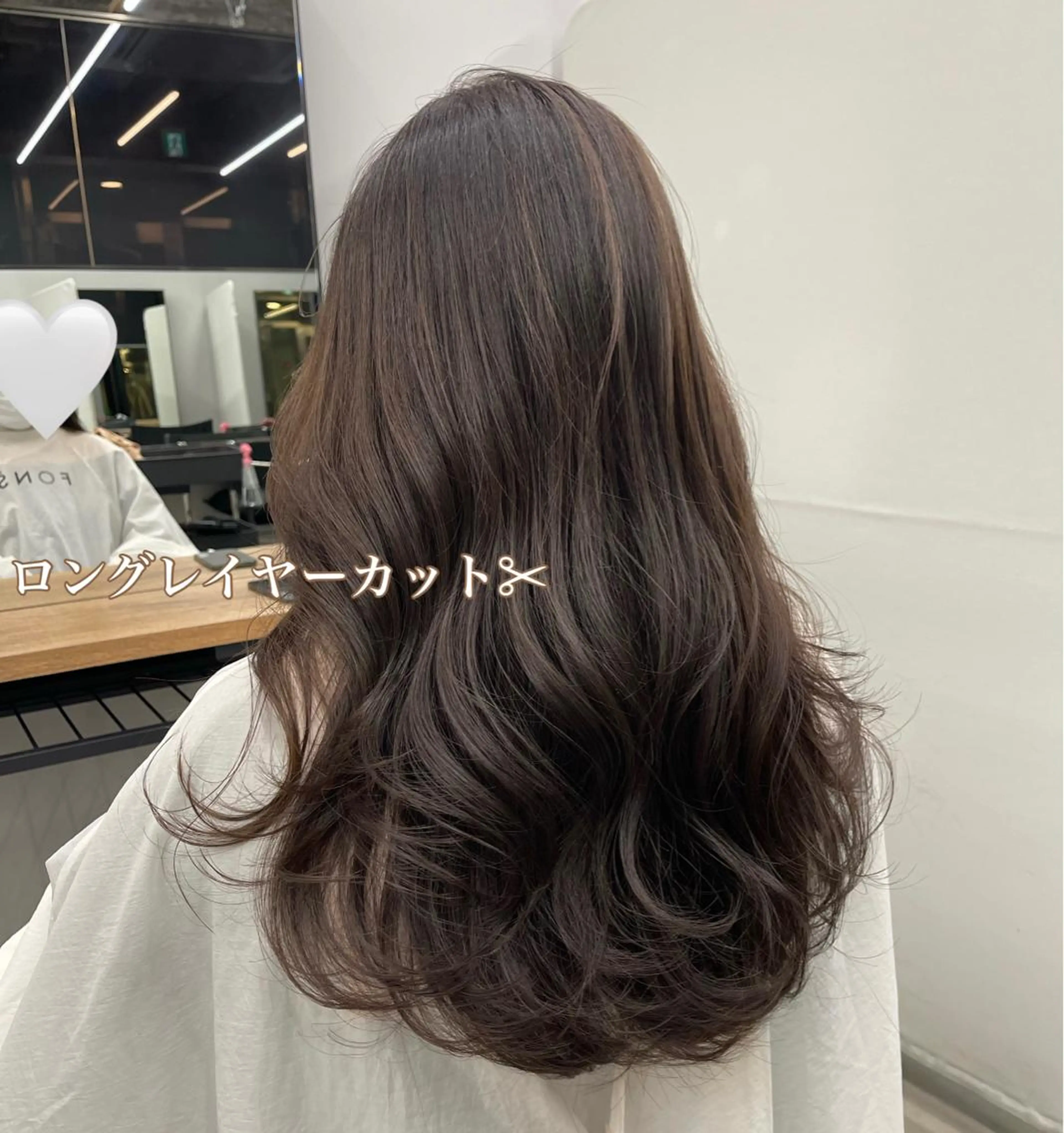 ロング 髪質改善 韓国風ヘア ロング おくれ毛 小顔カット ヘアアレンジ🎀 yuuka 🤍のヘアスタイル