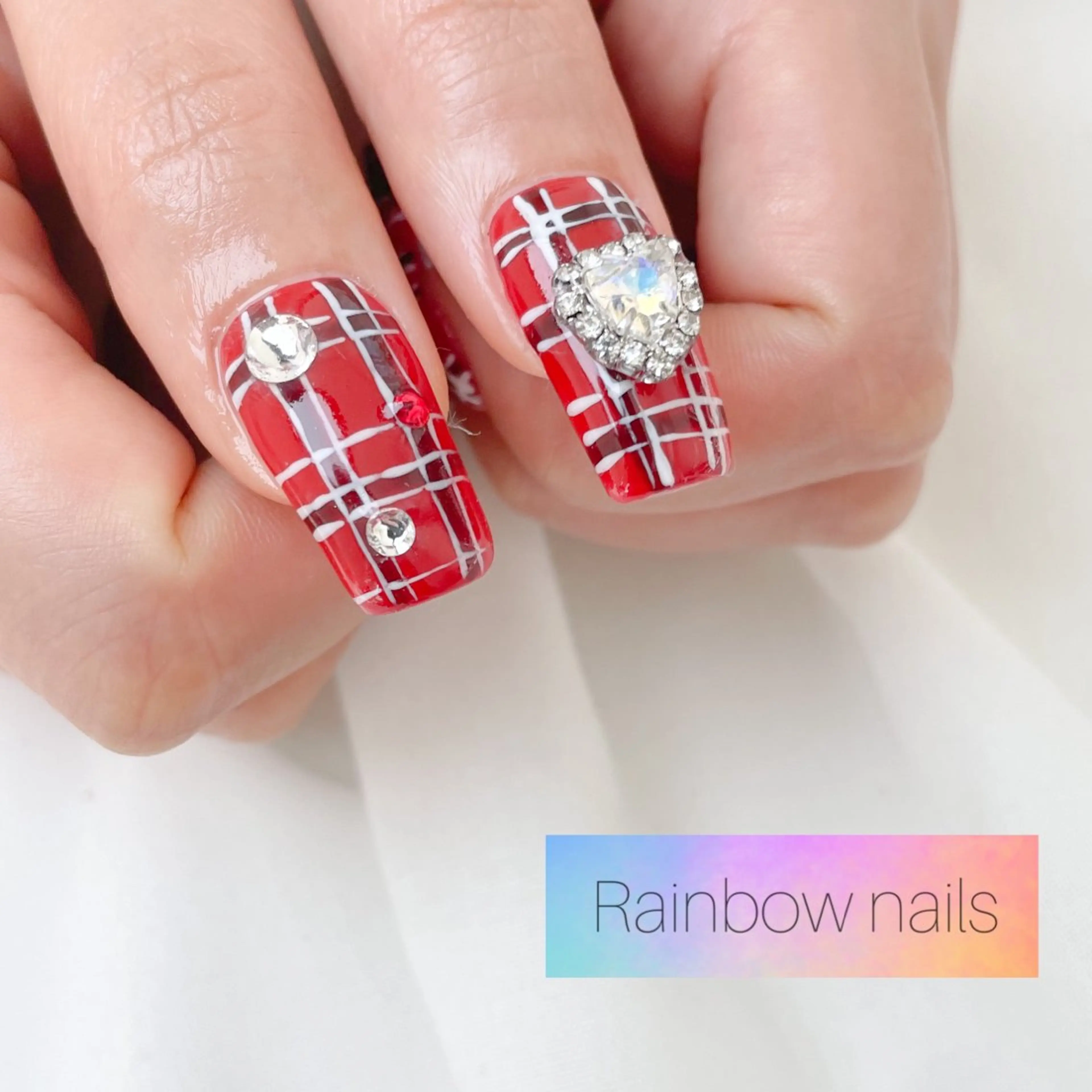 ネイル Rainbow nailsくろちゃんのネイルデザイン