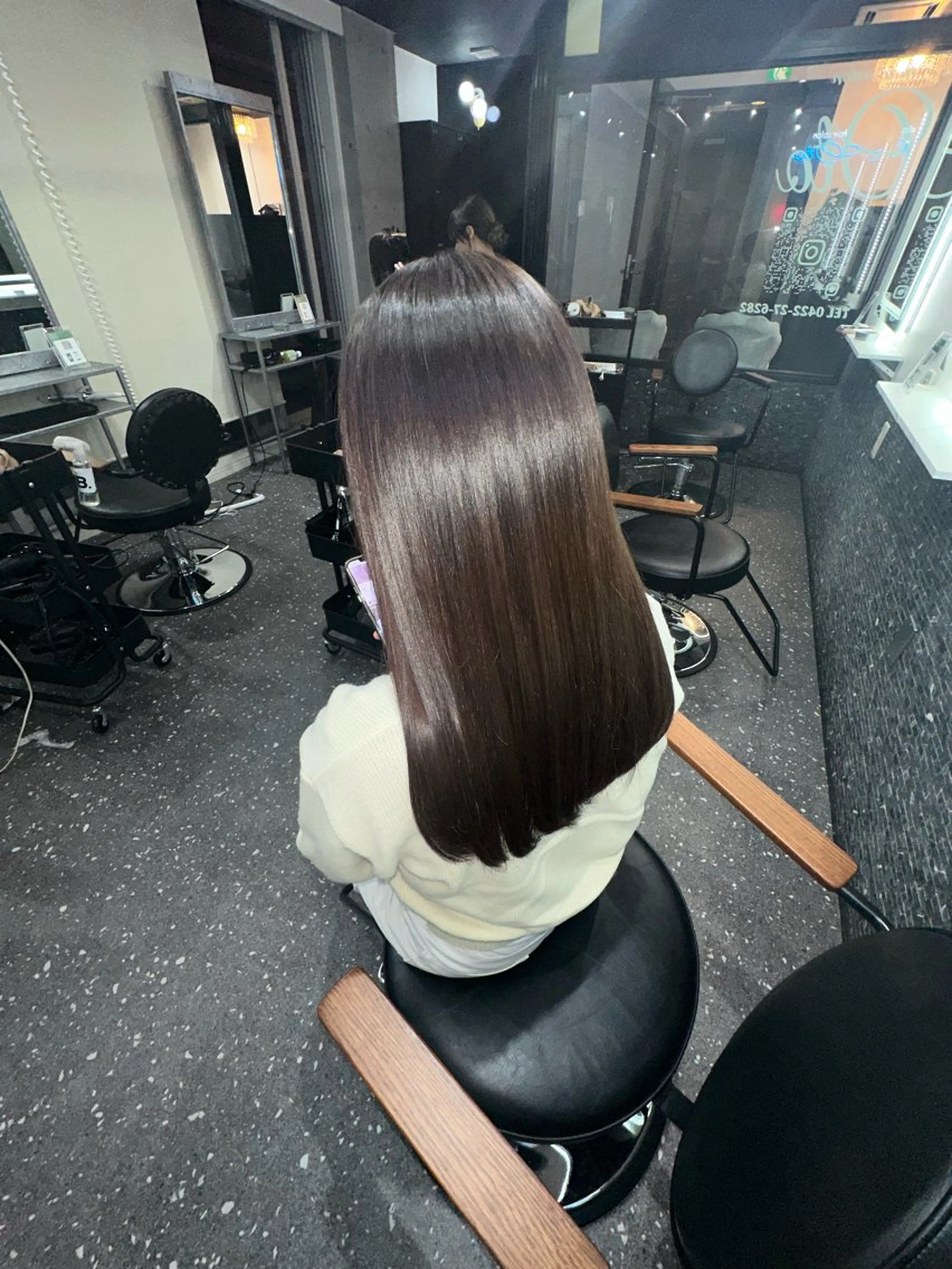 ロング パーマ カット 縮毛矯正 トリートメント 髪質改善⭐️縮毛矯正 中野⭐️Rinaのヘアスタイル