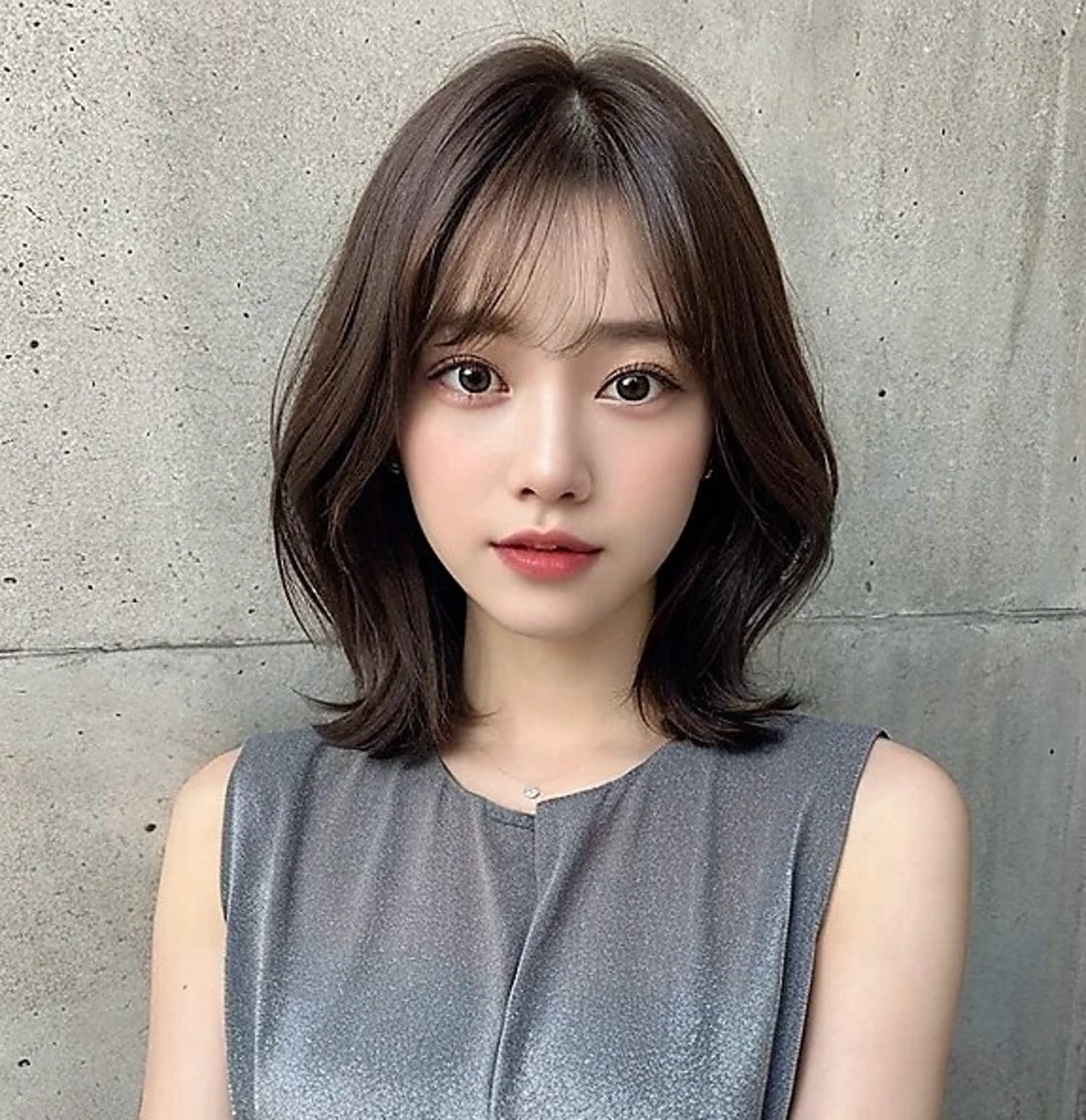 ミディアム たけうち みずきのヘアスタイル