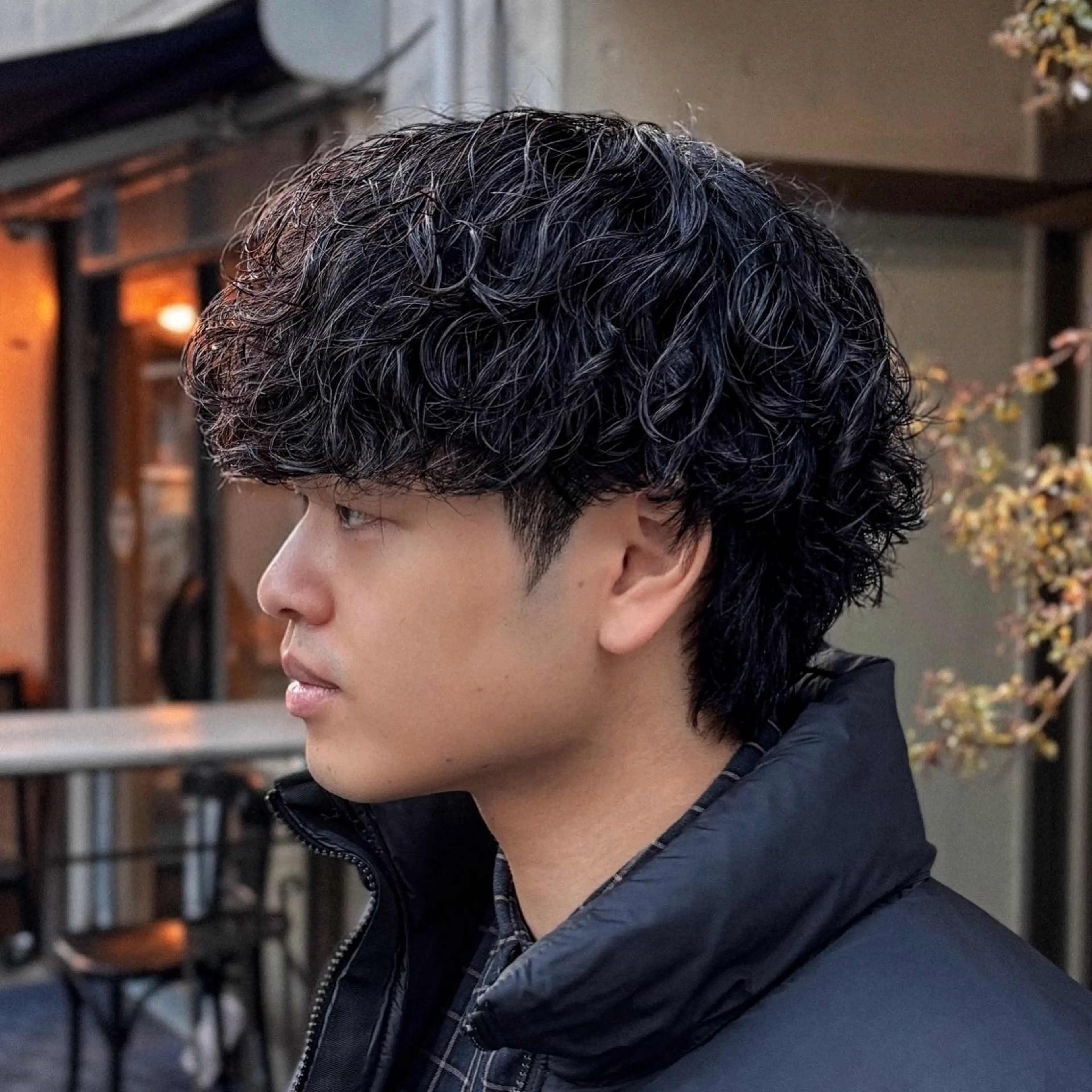 ミディアム パーマ メンズ homme, famille raugh【オム・ファミーユ・ラグ】所属・【メンズ特化】パーマ /マッシュ/ヨシダのヘアスタイル