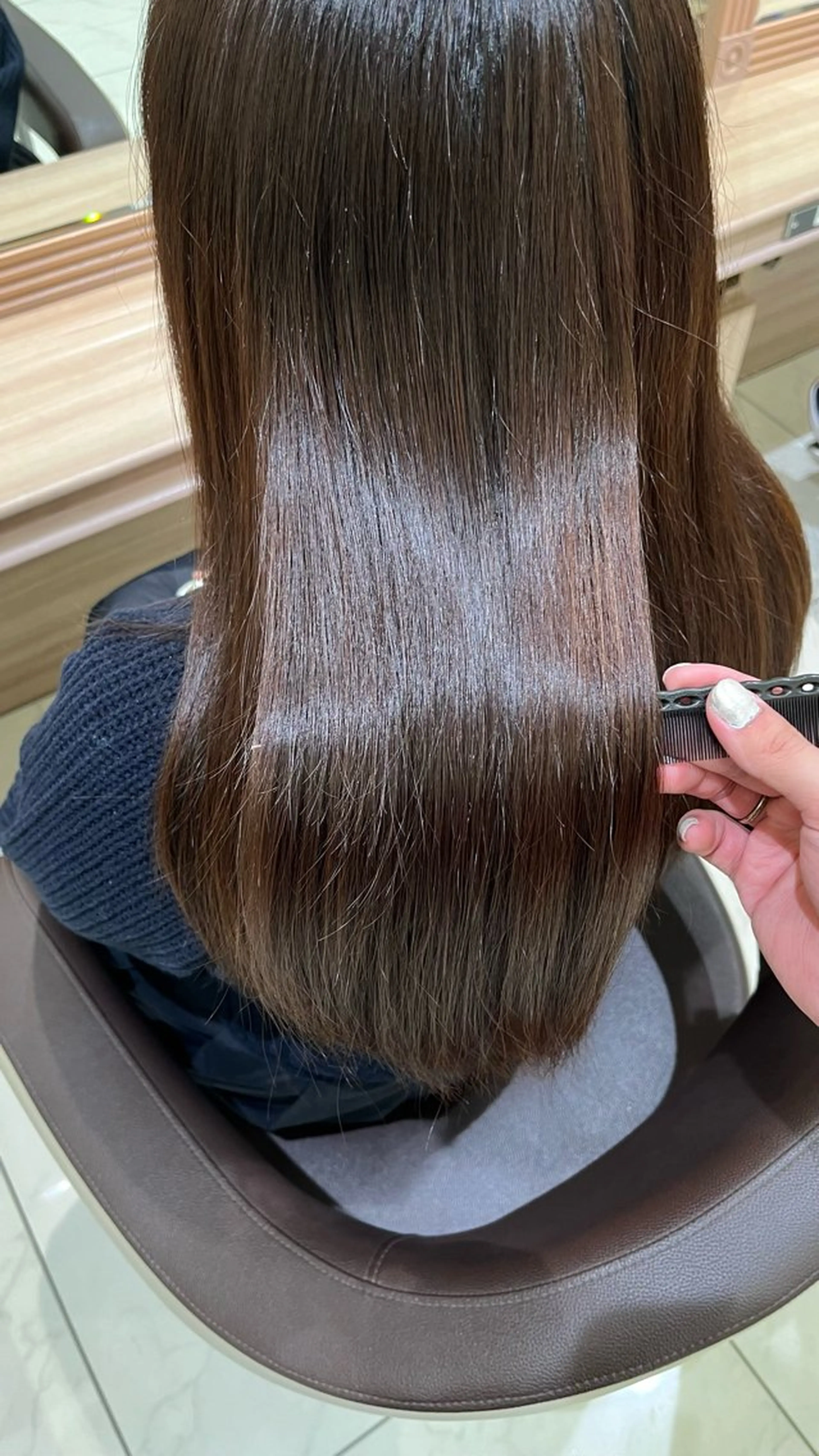 セミロング パーマ カット 縮毛矯正 トリートメント ヘアセット 【メンズパーマ✨️ 髪質改善矯正】岩城のヘアスタイル