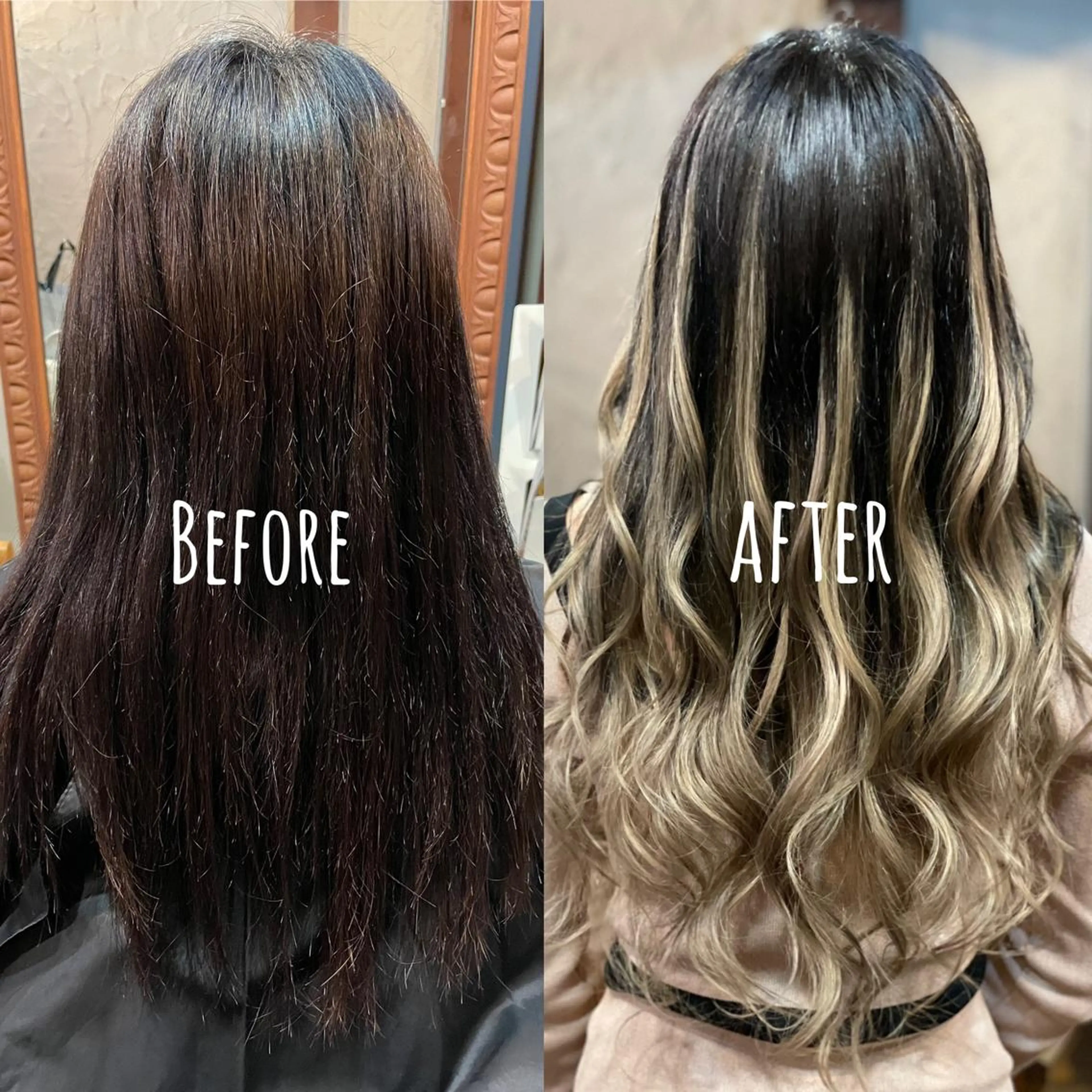 ロング シールエクステ エクステ カット ヘアカラー エクステ ReHyd BEAUTÉ salon&store 心斎橋店所属・❤️MASAKO❤️ 🌸🩷エクステ🩷のヘアスタイル