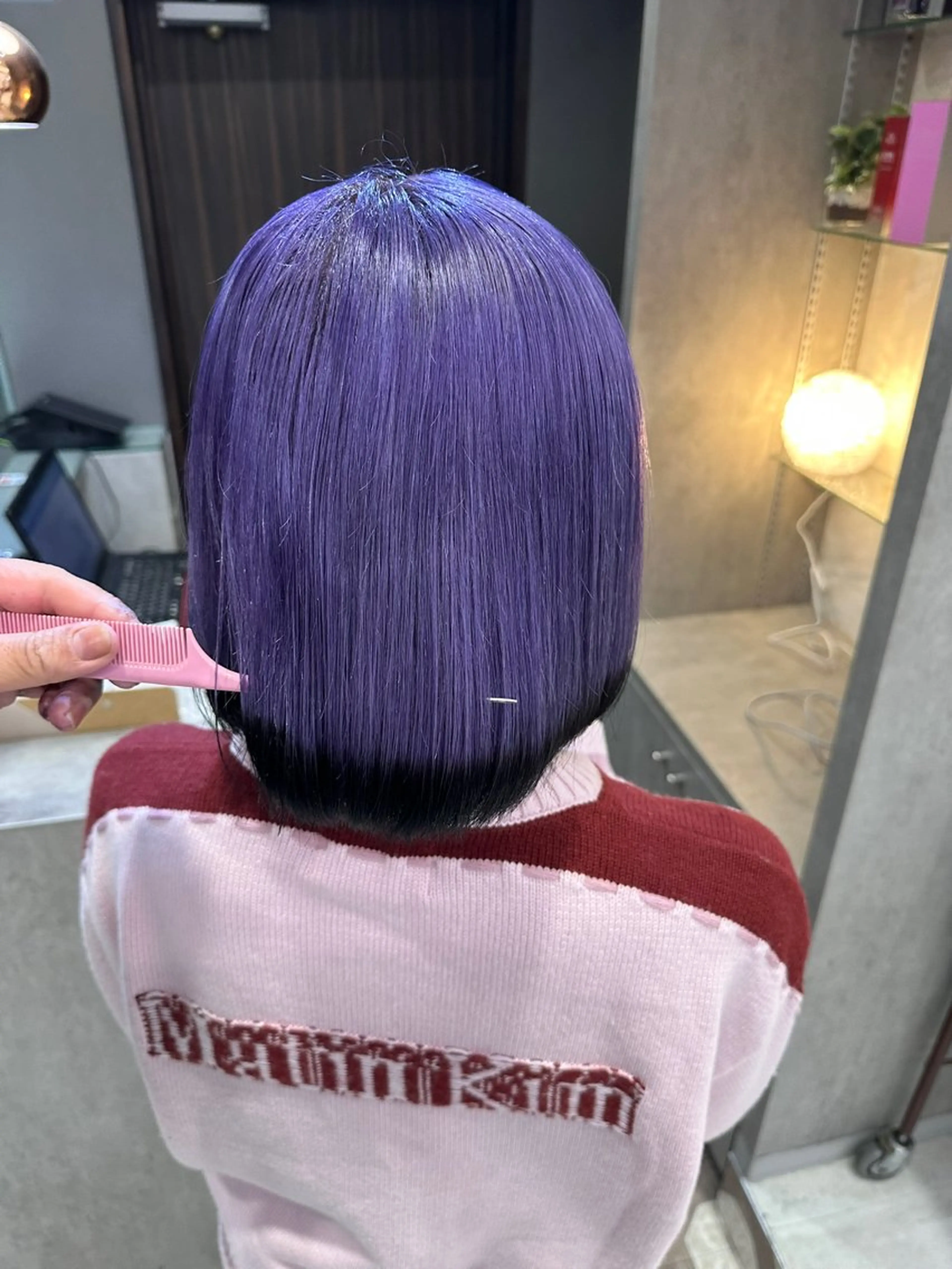 ミディアム カラー デザインカラー カット ヘアカラー トリートメント AYAKASA 暖色カラー/レイヤーのヘアスタイル