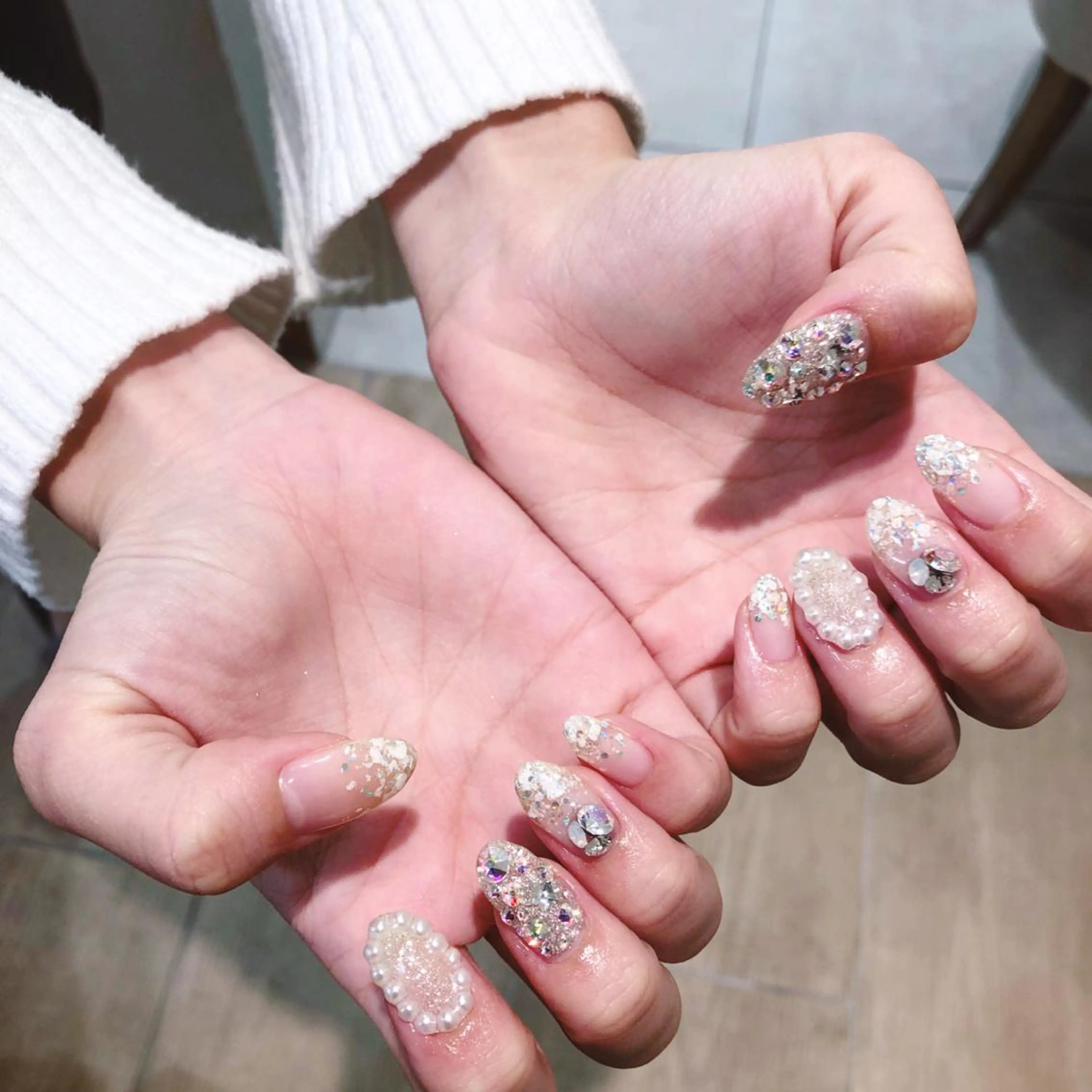 ネイル キラキラネイル Ebina Ryoのネイルデザイン