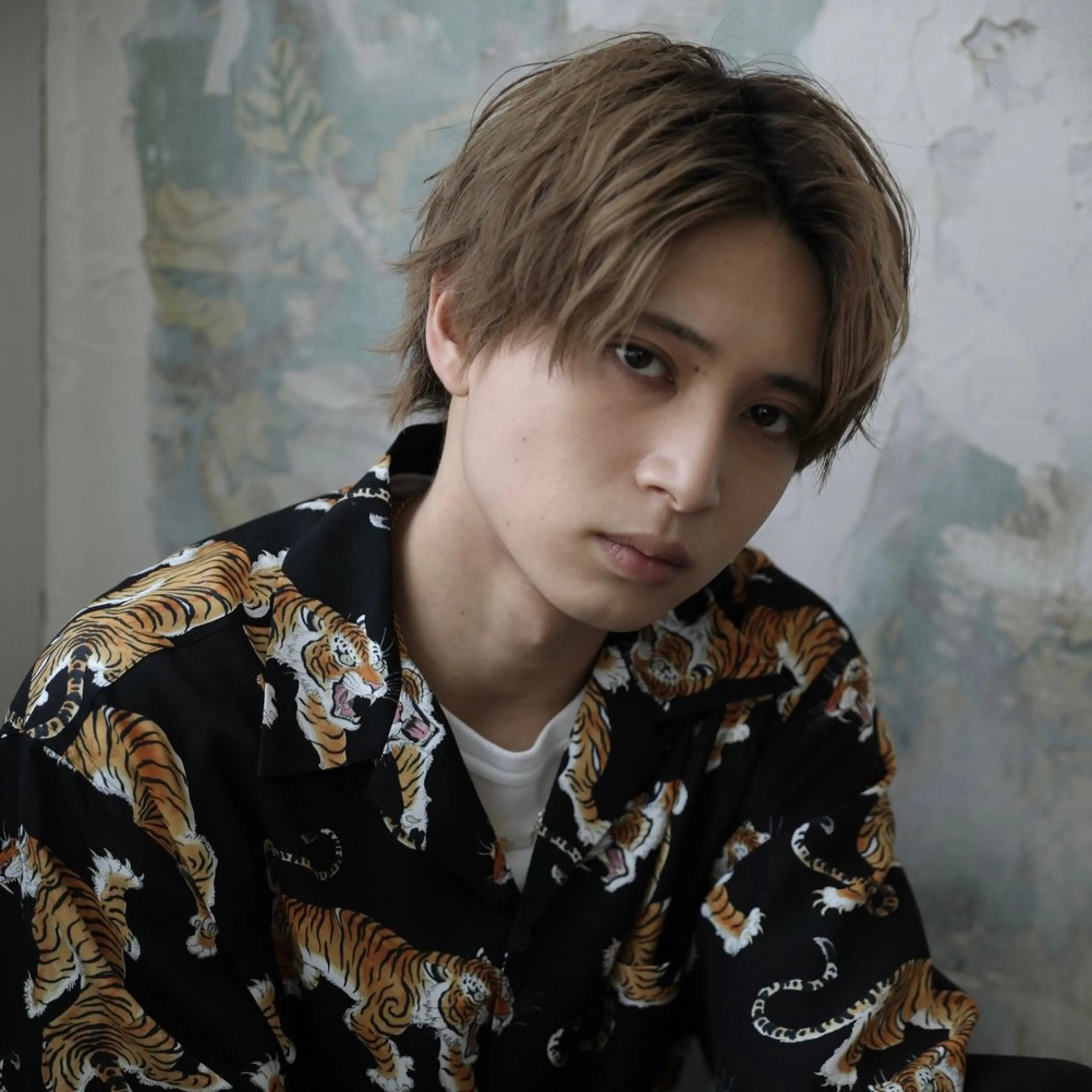 メンズ 水戸/ブリーチカラー ♠️♠️會澤遼真のヘアスタイル