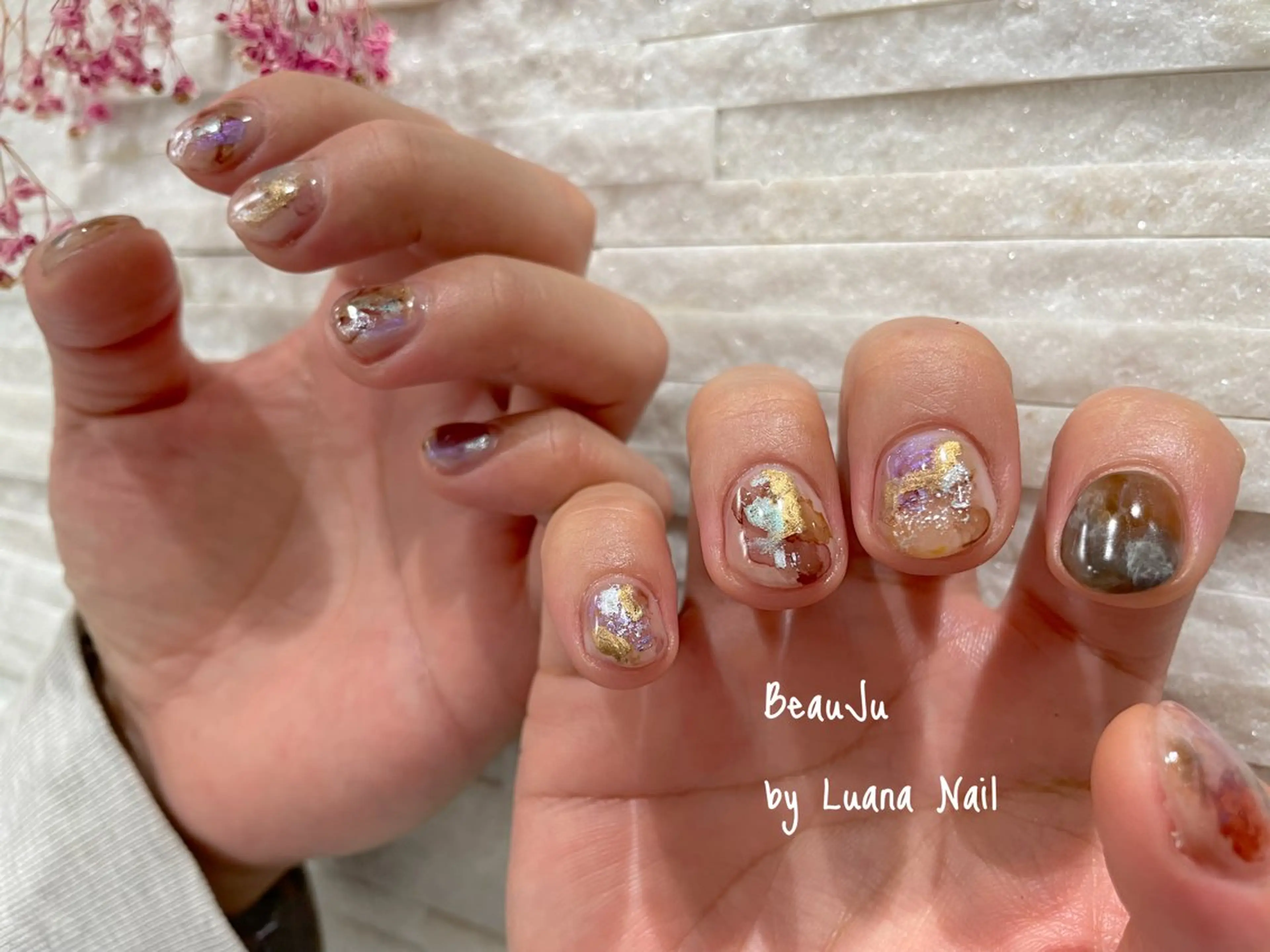 ネイル メンズネイル ニュアンスネイル ハンドネイル BeauJu by Luana Nailのネイルデザイン