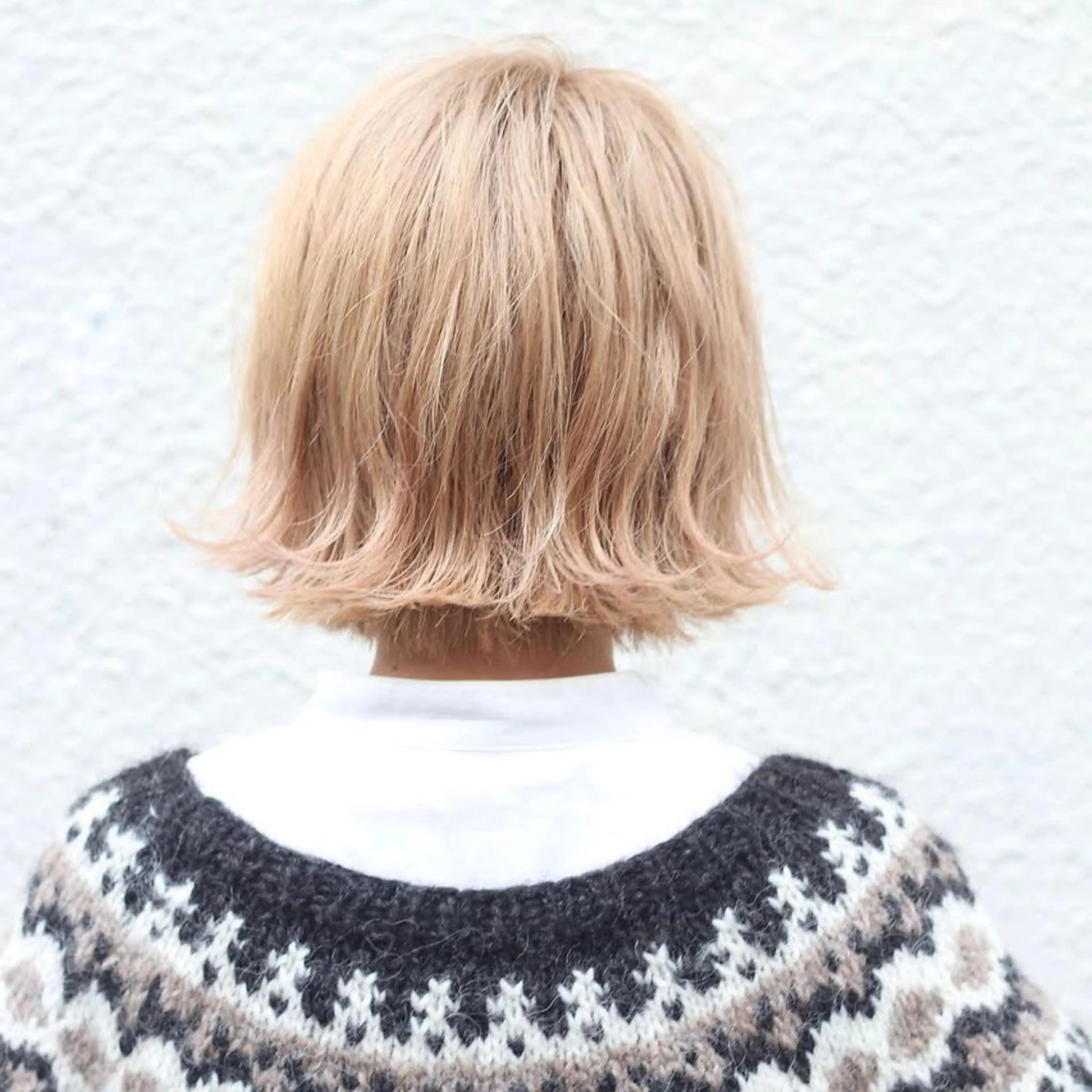 ショート 切りっぱなしボブ ボブ ミニボブ/レイヤー ボブ/渋谷/ 宍戸のヘアスタイル