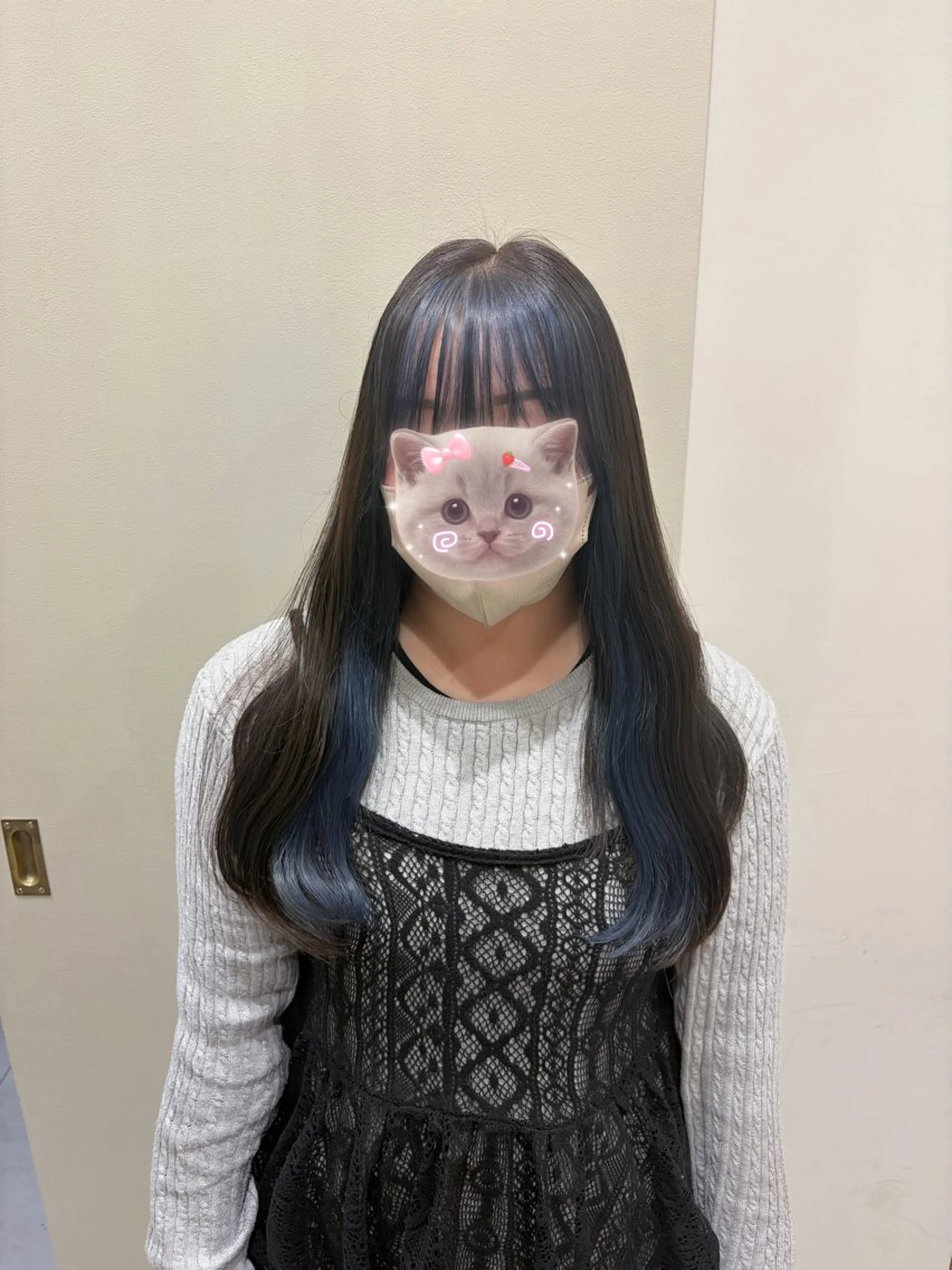 ロング ヘアカラー mite hikariのヘアスタイル