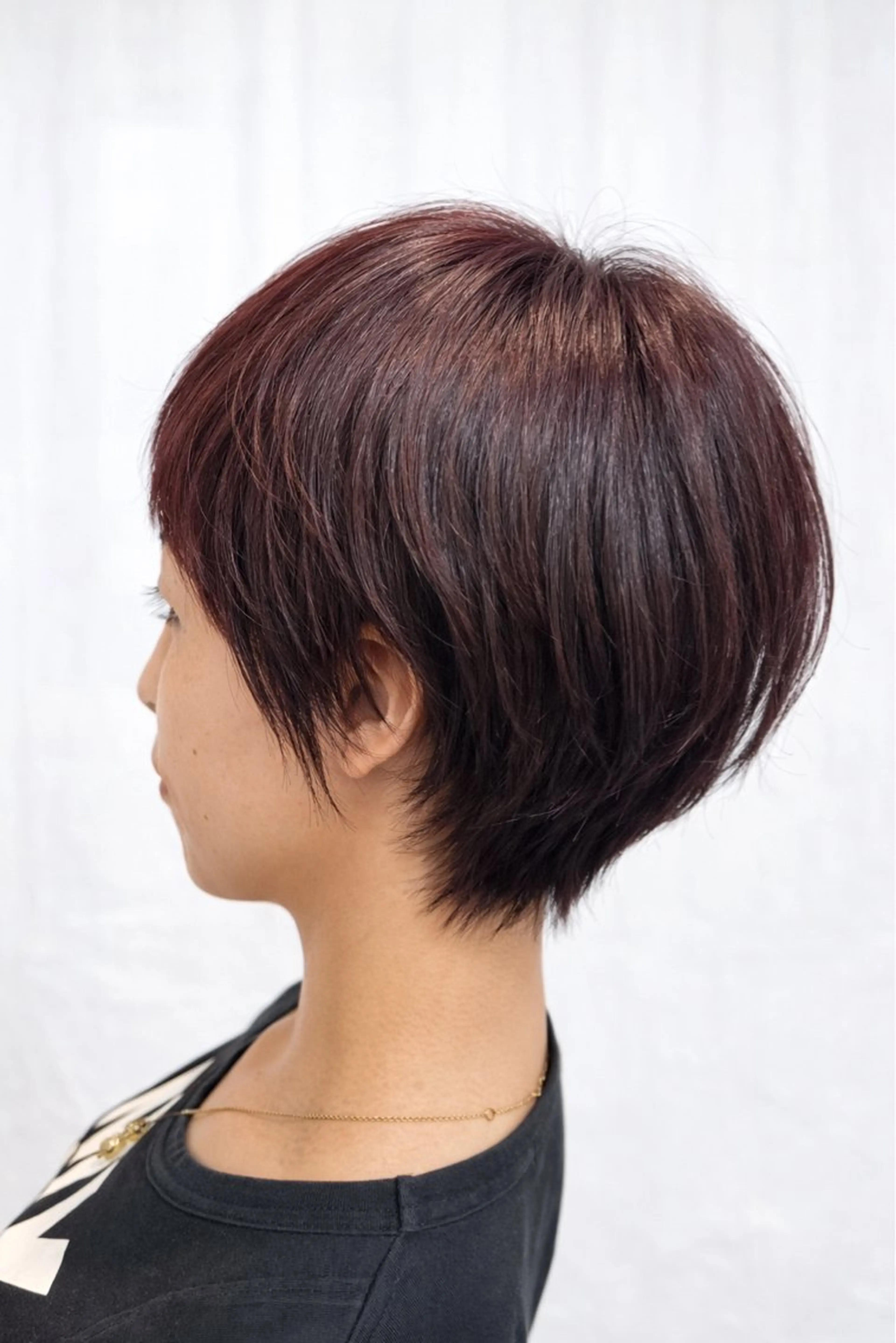 ショート カラー カシス オン眉 ショートヘア 中原由貴 /WILLOW京橋のヘアスタイル
