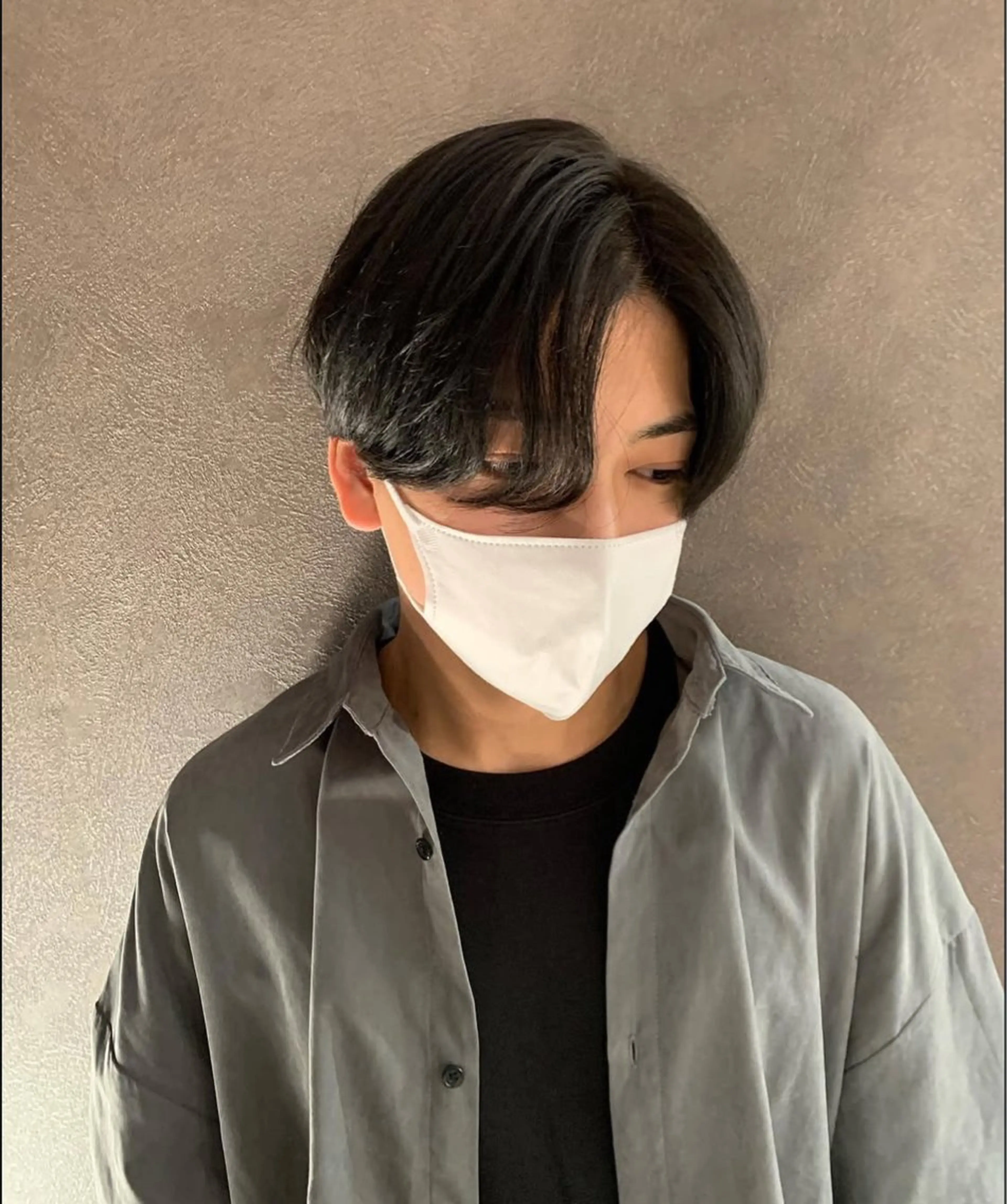 ミディアム パーマ メンズ キマるメンズパーマ クメユウキのヘアスタイル