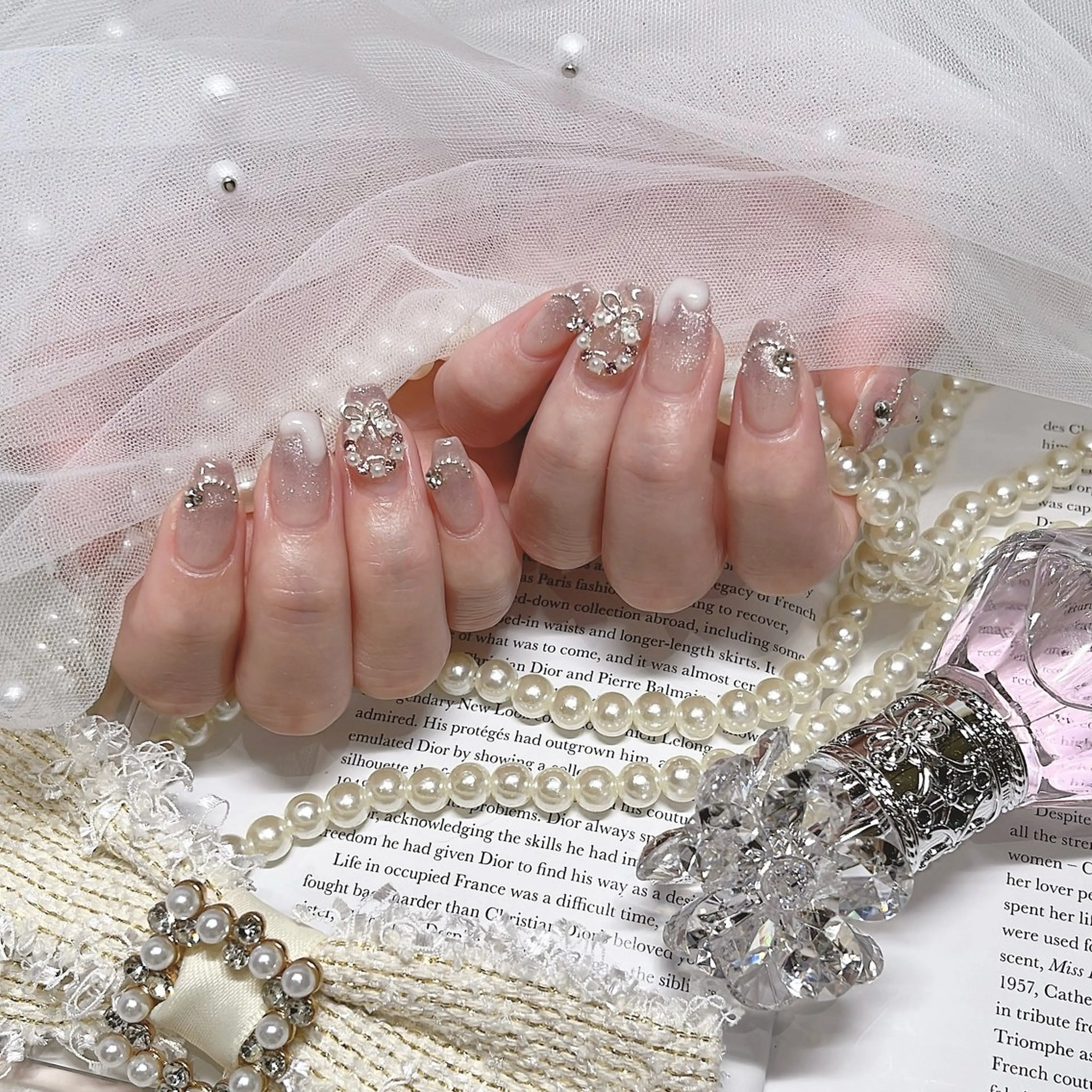 ネイル ピンク 冬ネイル クリスマス momoka 心斎橋nailのネイルデザイン