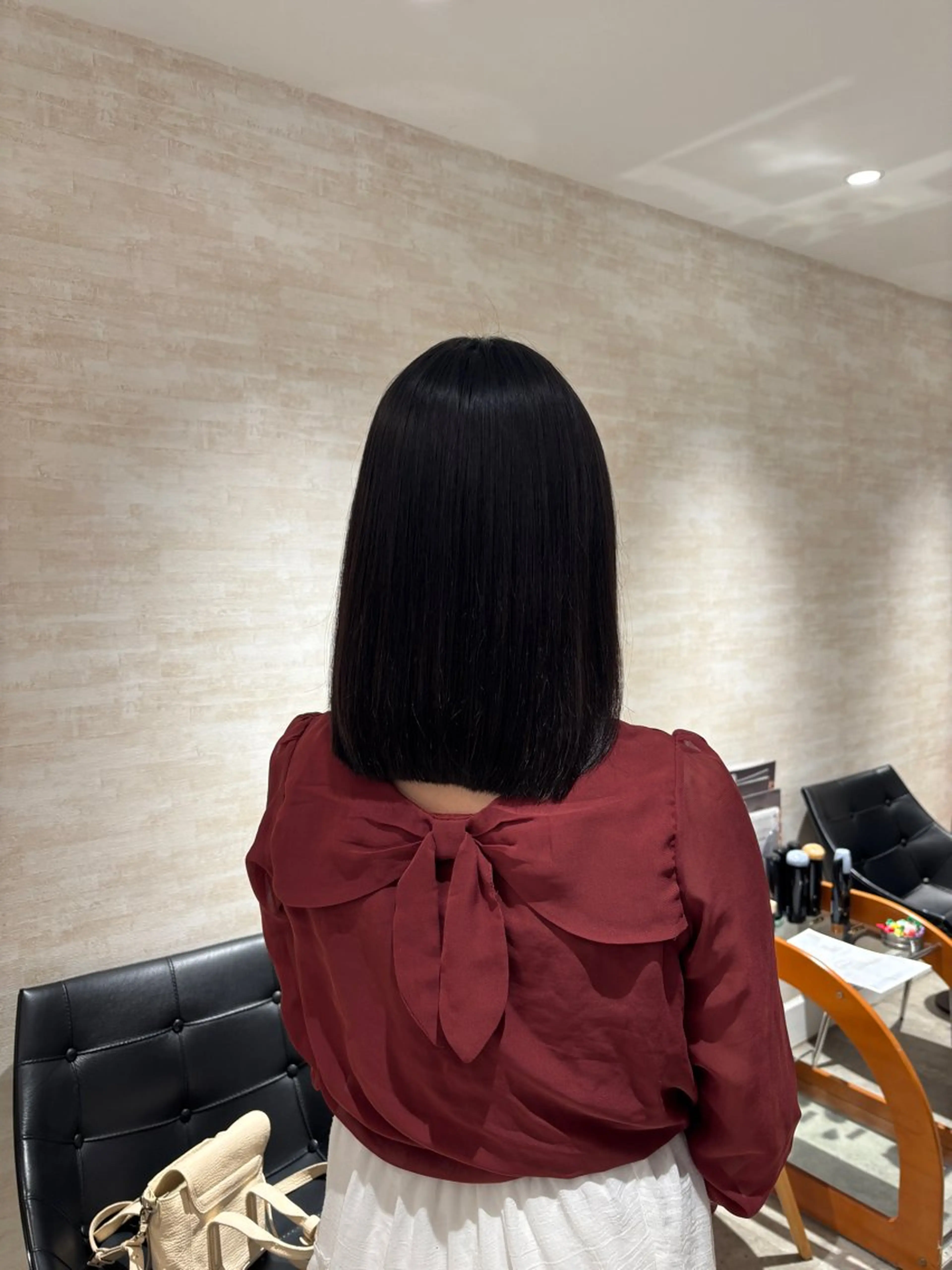 ミディアム パーマ 縮毛矯正 🫧Miyu /ボブカット🫧のヘアスタイル
