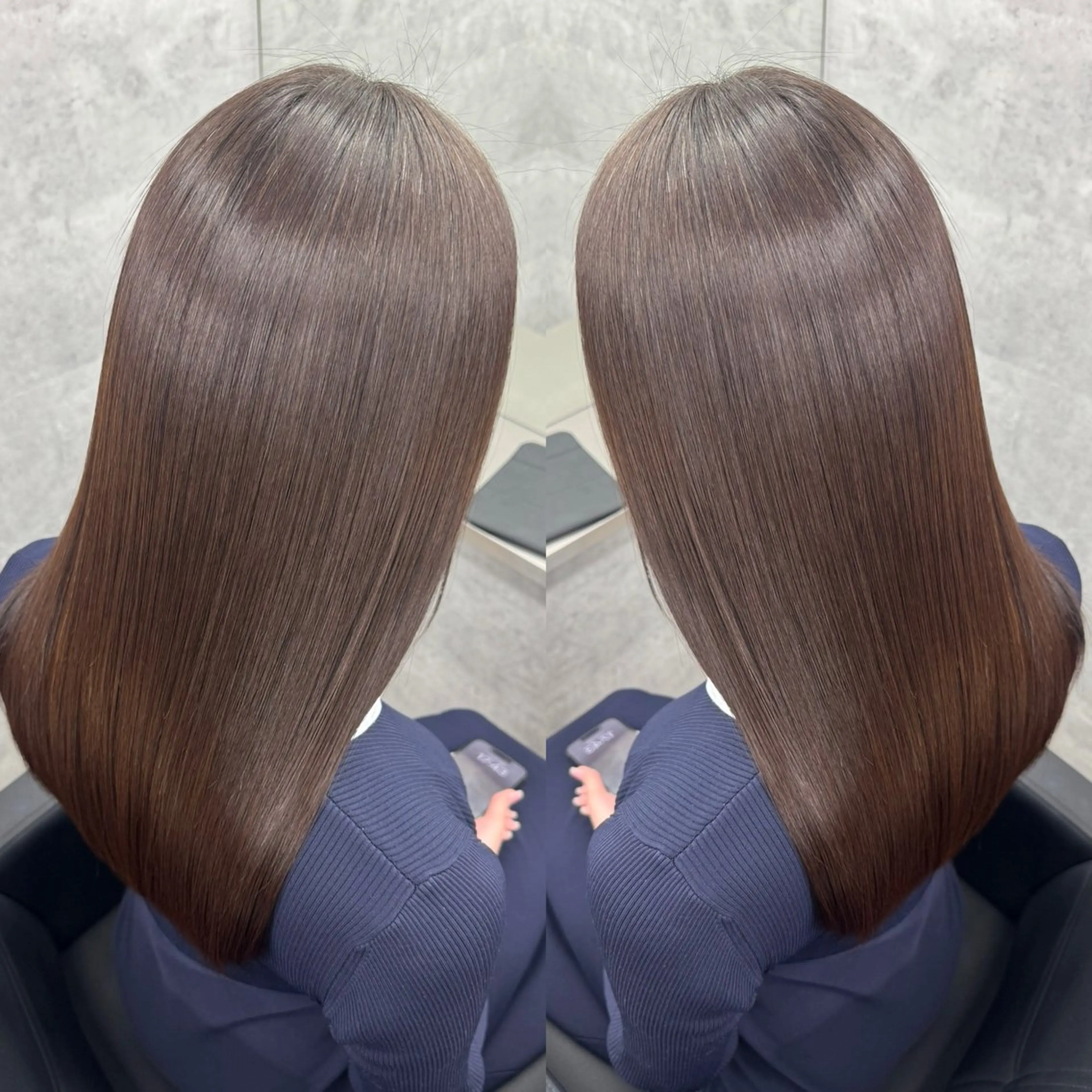 セミロング 髪質改善 縮毛矯正 カット 縮毛矯正 トリートメント 🌈代表 🌈macotoのヘアスタイル