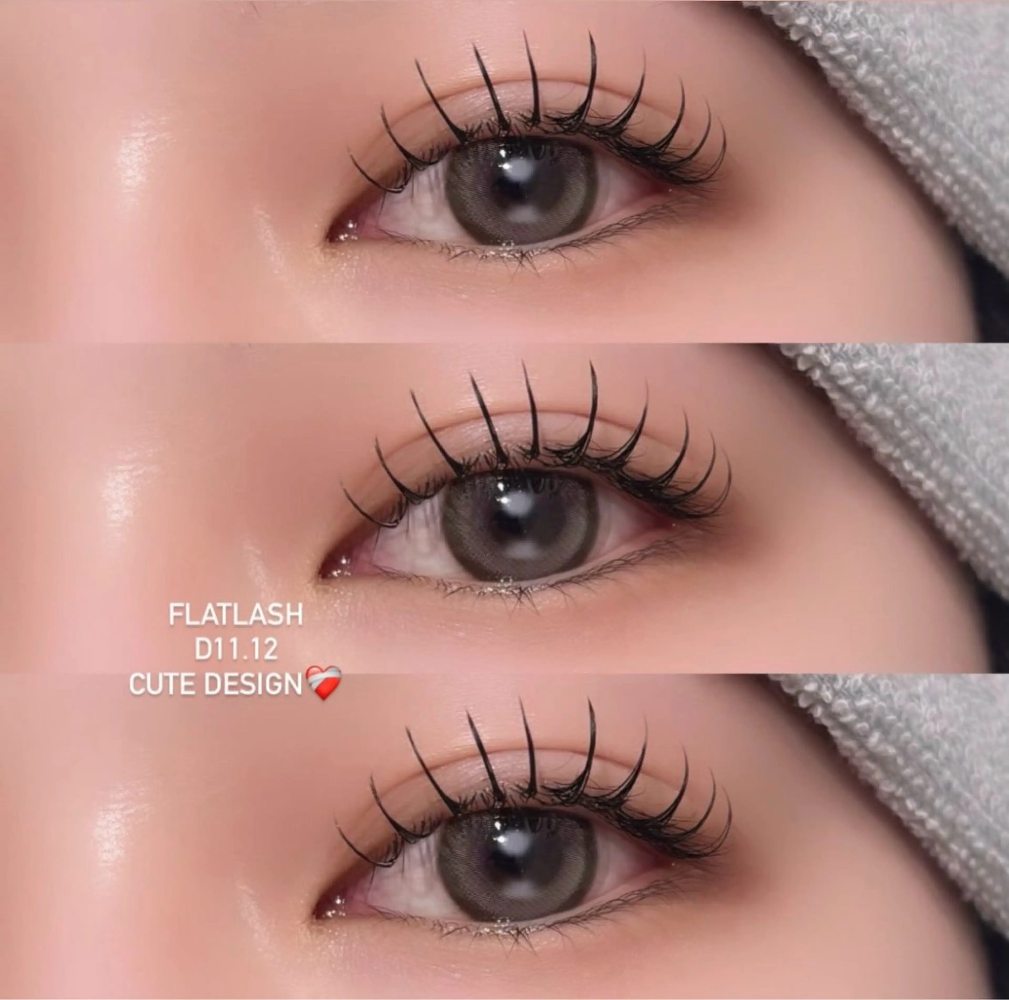 マツエク・マツパ フラットラッシュ 松嵜 里咲のマツエク・マツパデザイン