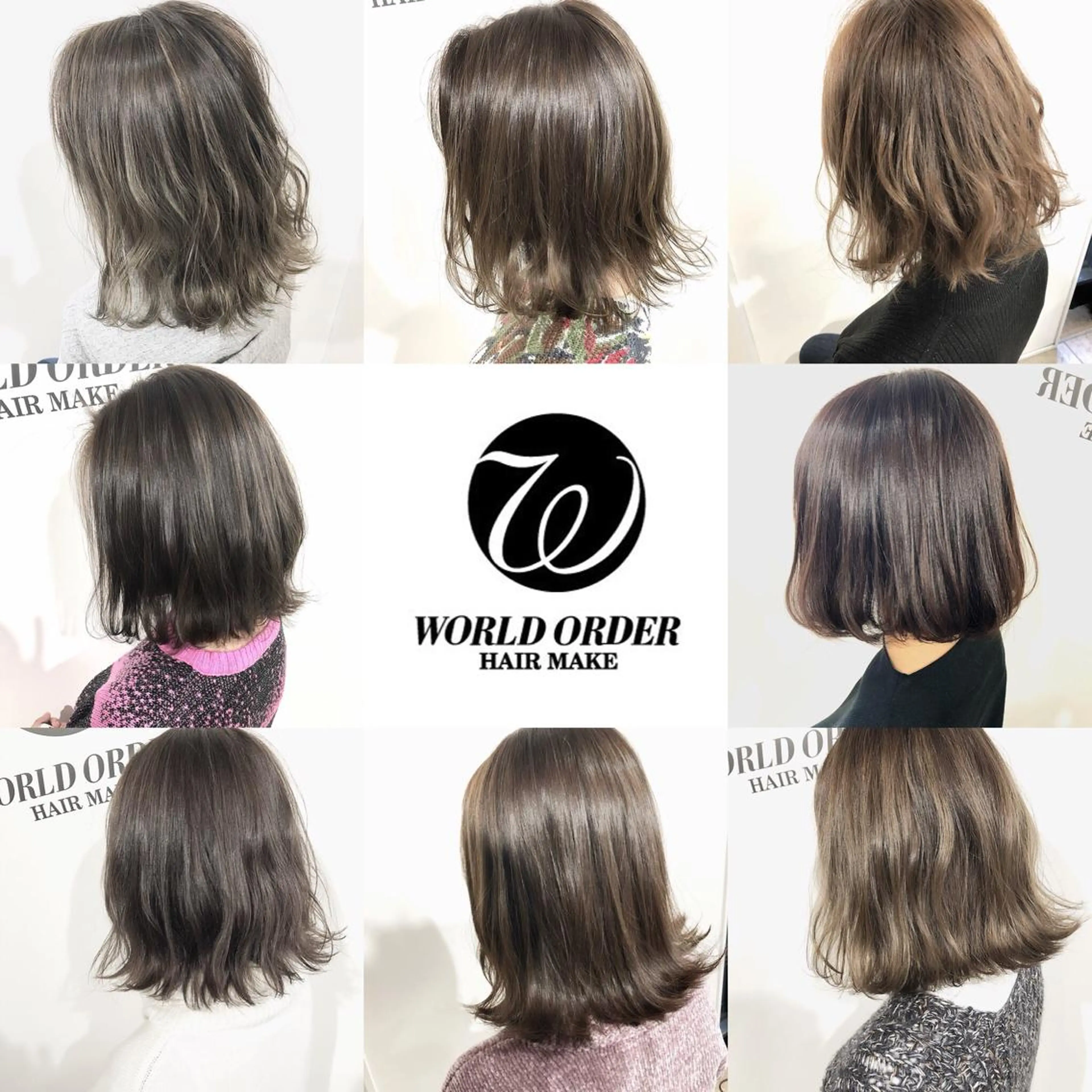 カラー アッシュ グレージュ ハイライトカラー reverie【レヴリー】所属・夜23時まで予約🉑 reverieあきらのヘアスタイル