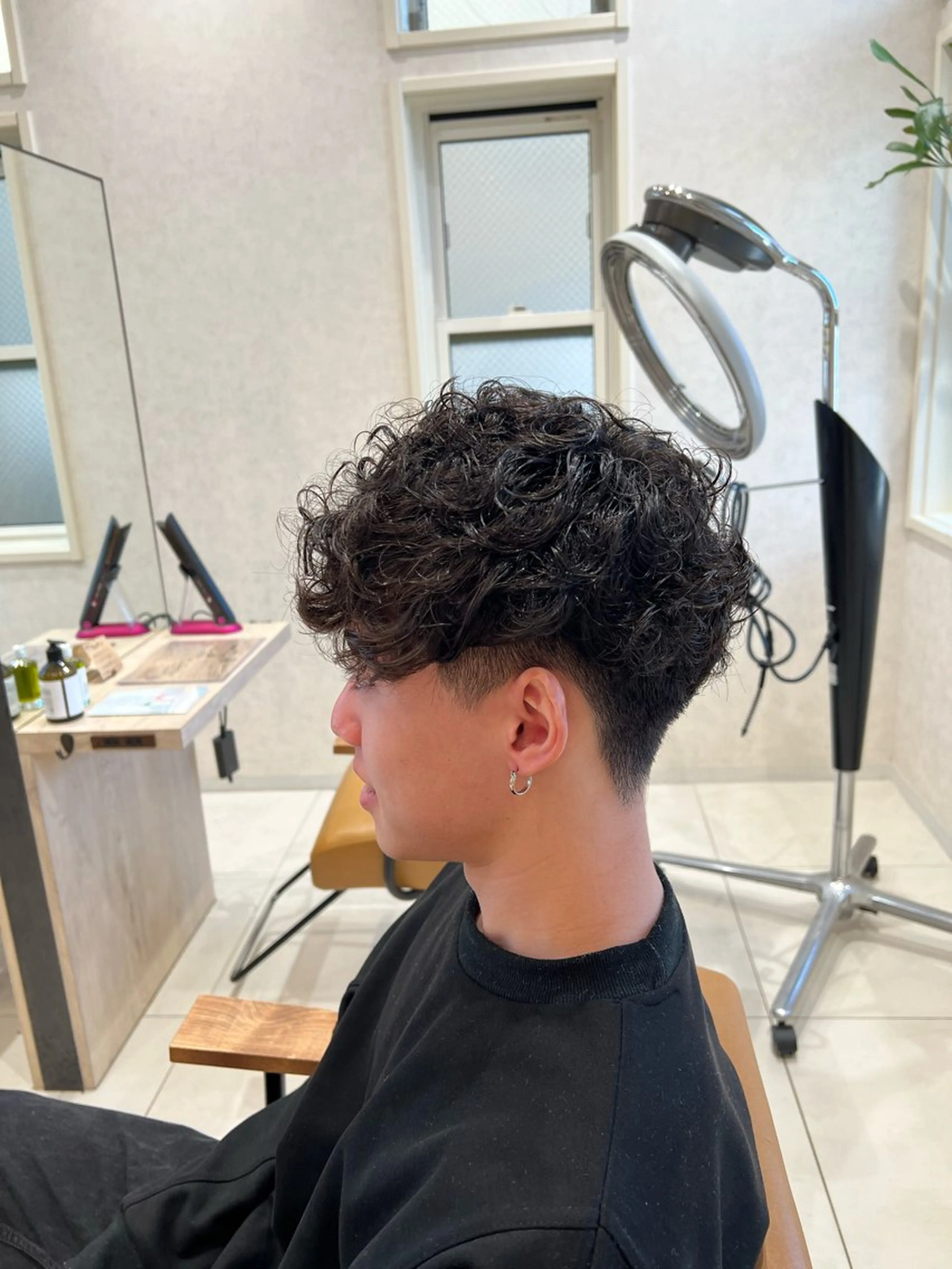 メンズ メンズパーマ プードルパーマ プードルパーマ メンズ特化フェザー パーマ🚗タケシのヘアスタイル