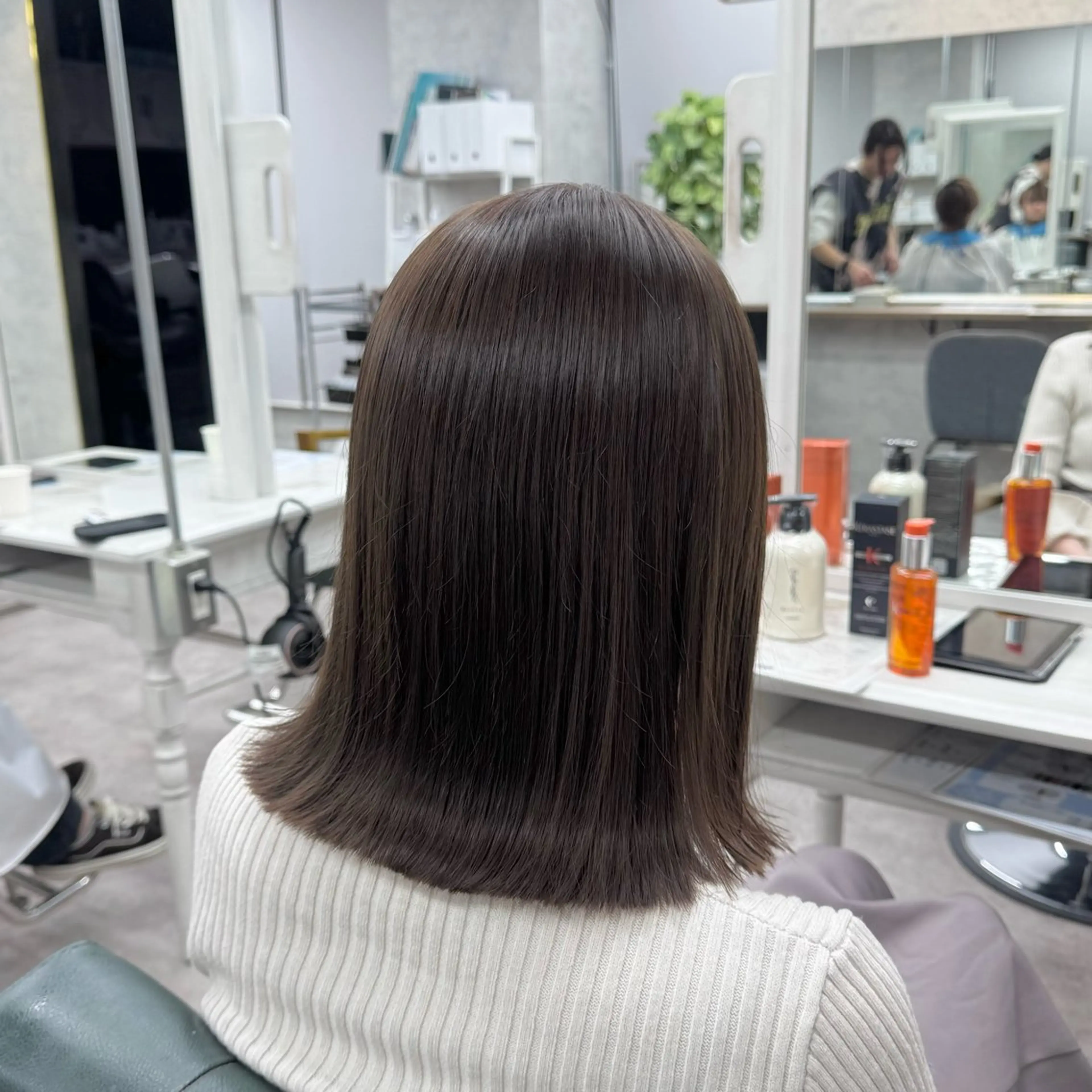 ミディアム カラー JUNSHIN🦋 ヘアセット／カラーのヘアスタイル